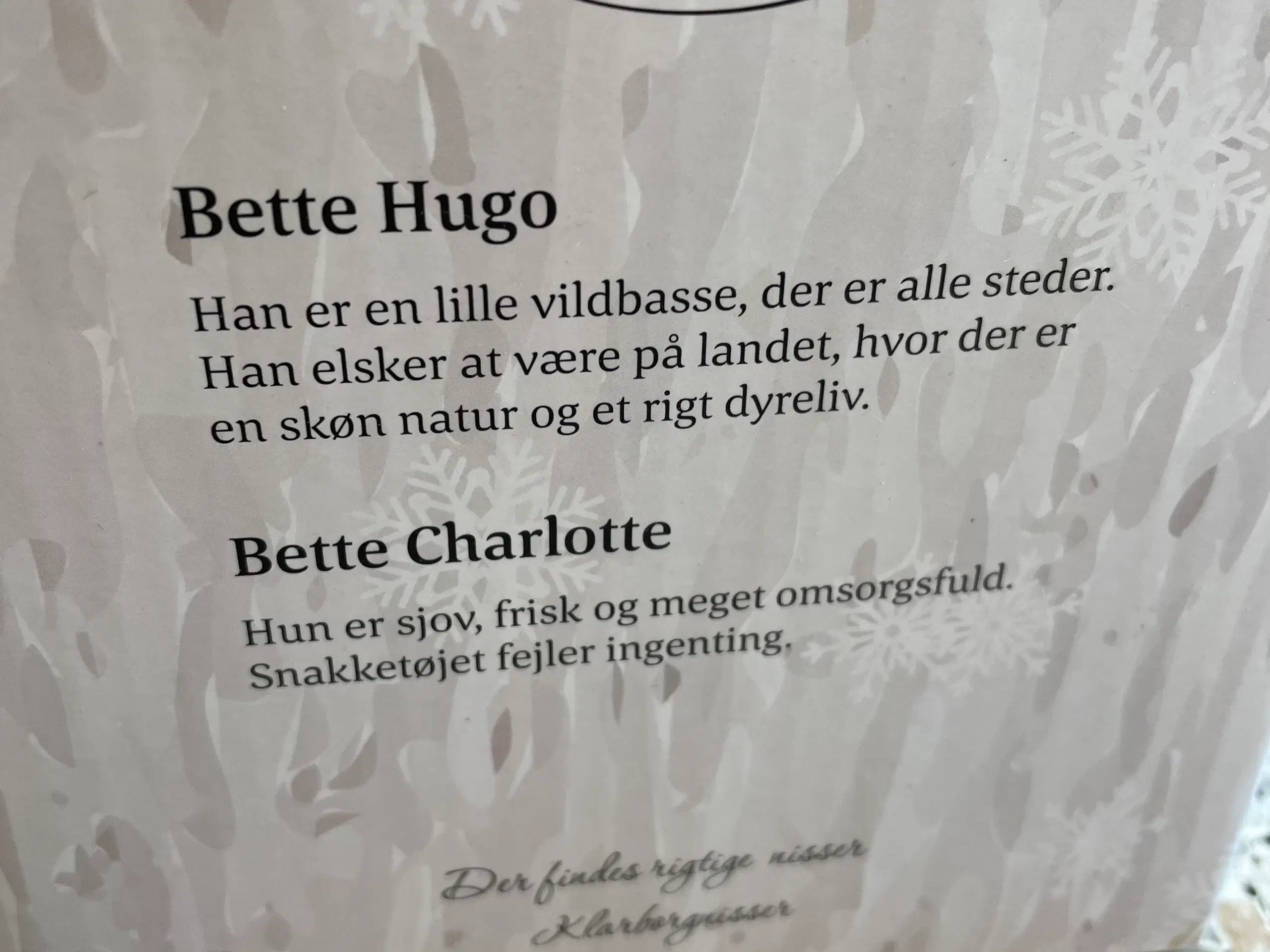 Bette Hugo og bette Charlotte med den store vogn