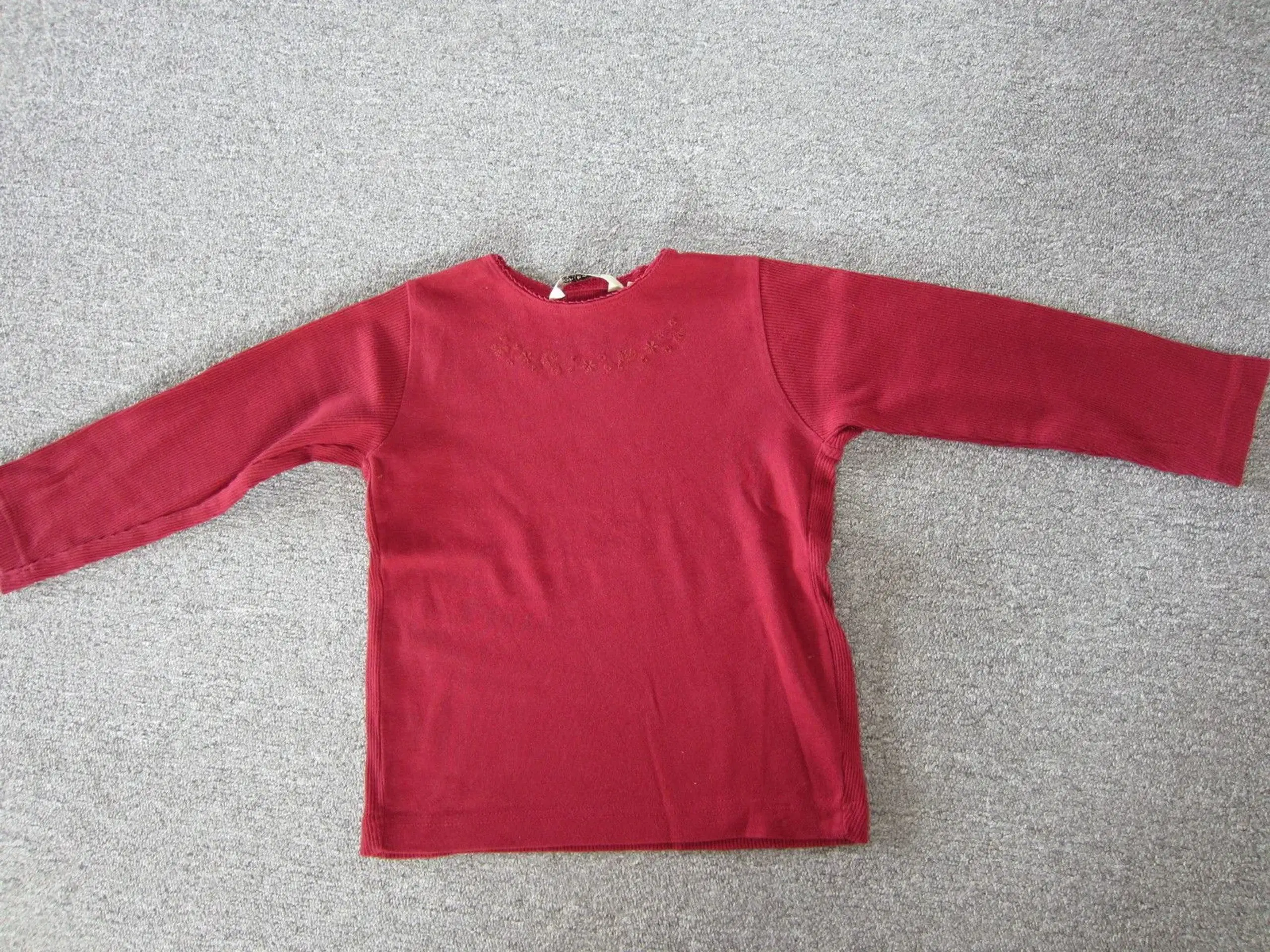 Bordeaux rød bluse str 104 fra HM