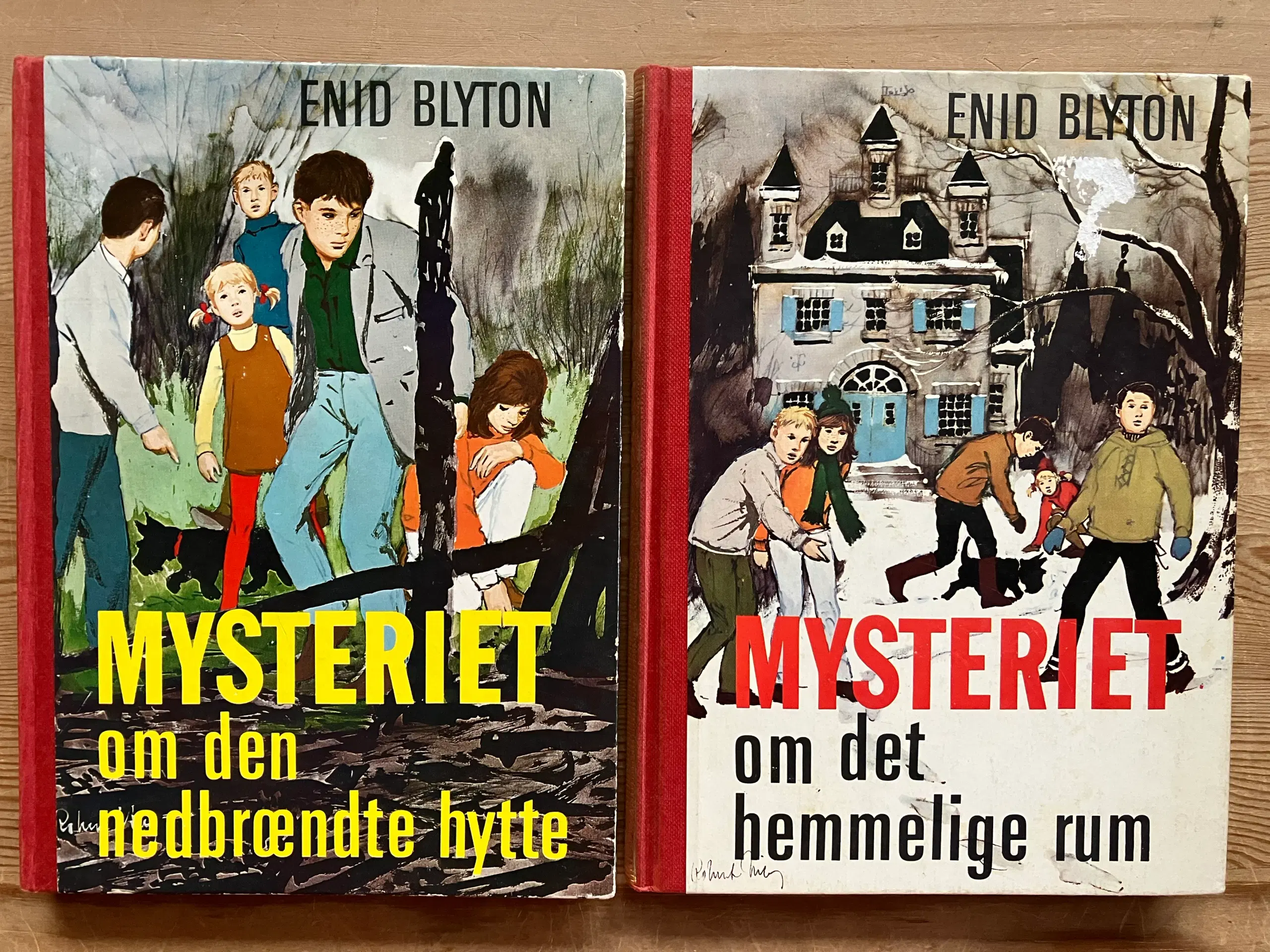 NEDSAT: 26 gamle bøger af Enid Blyton Grafisk