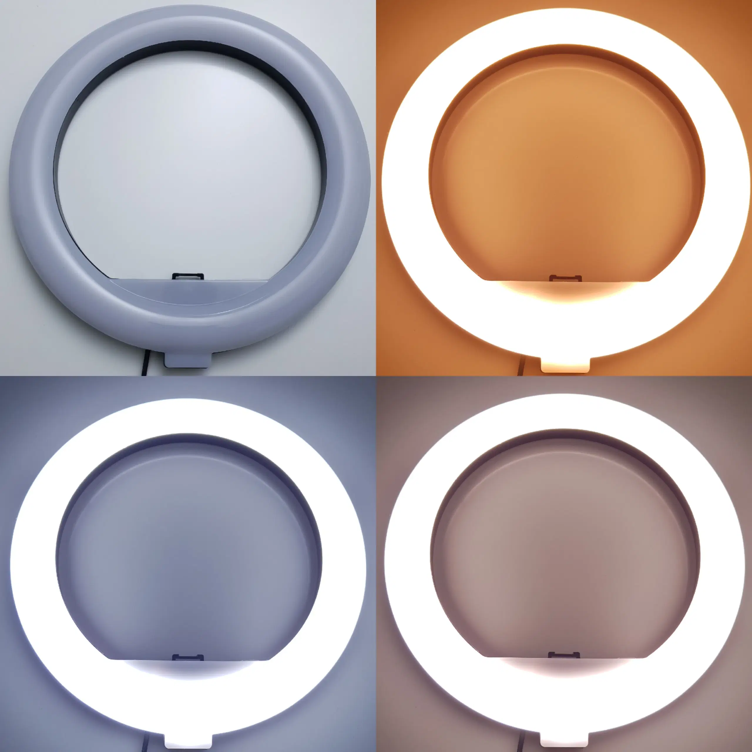 NY! 80W LED Ring Lampe 30 cm Stort Stativ + Holder