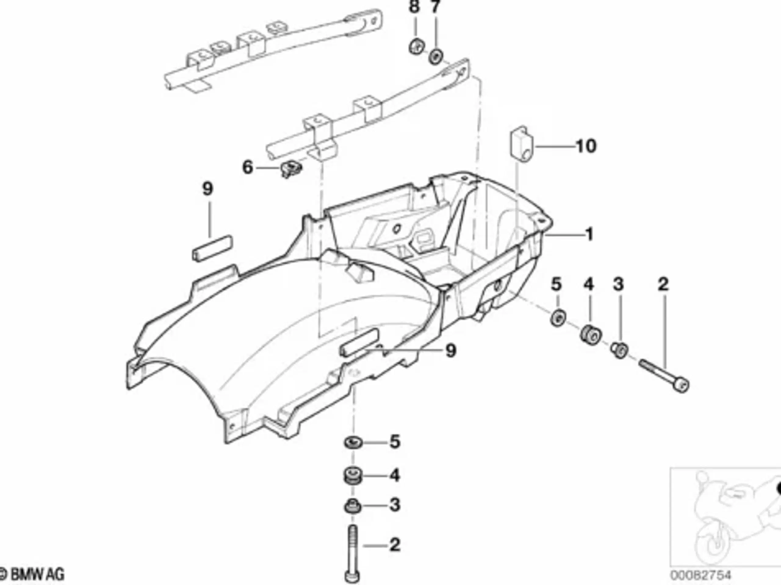 BMW 52532313321 og 5253231332 - Rubber mounting