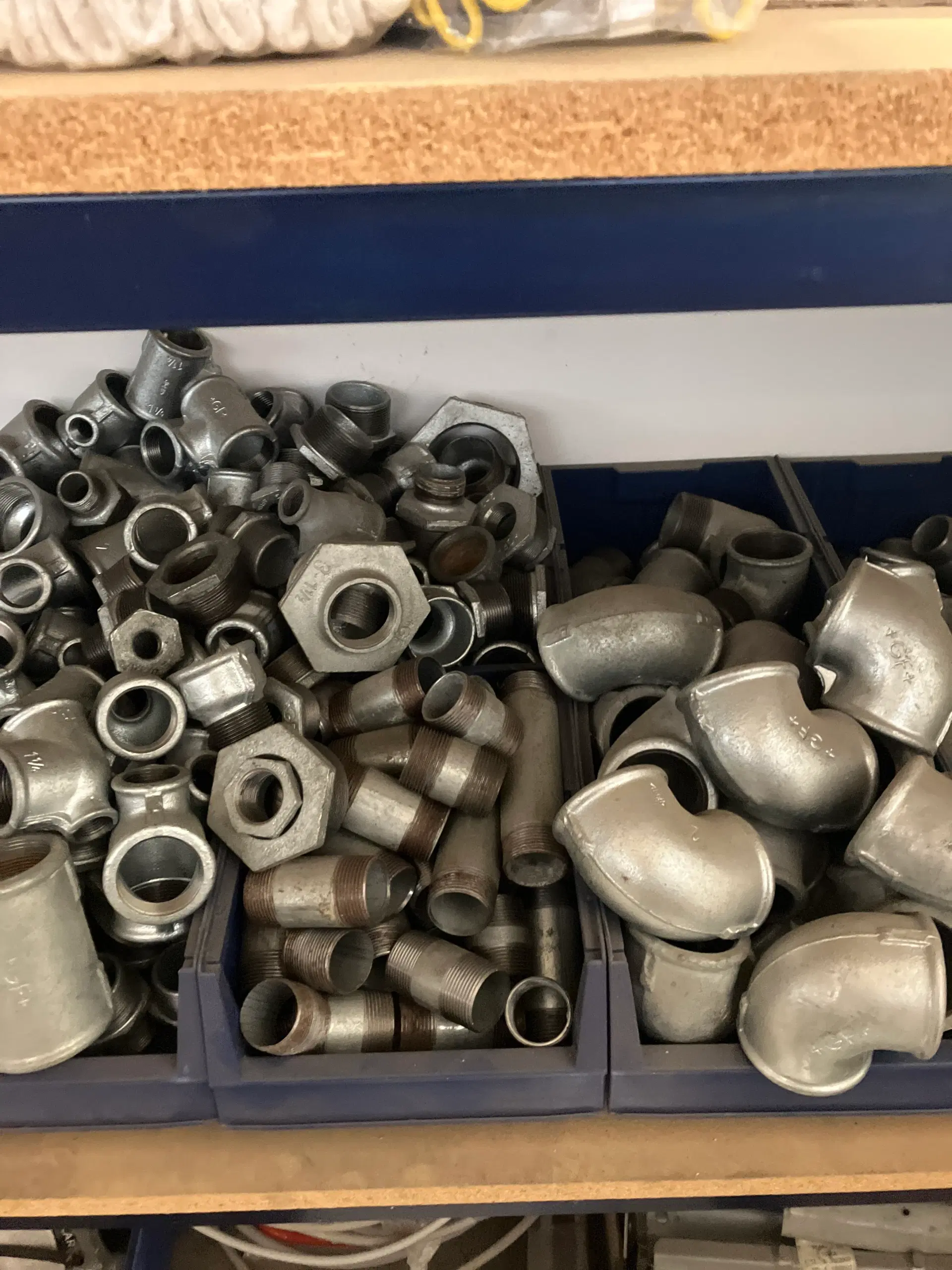 Galvaniseret gevind fittings