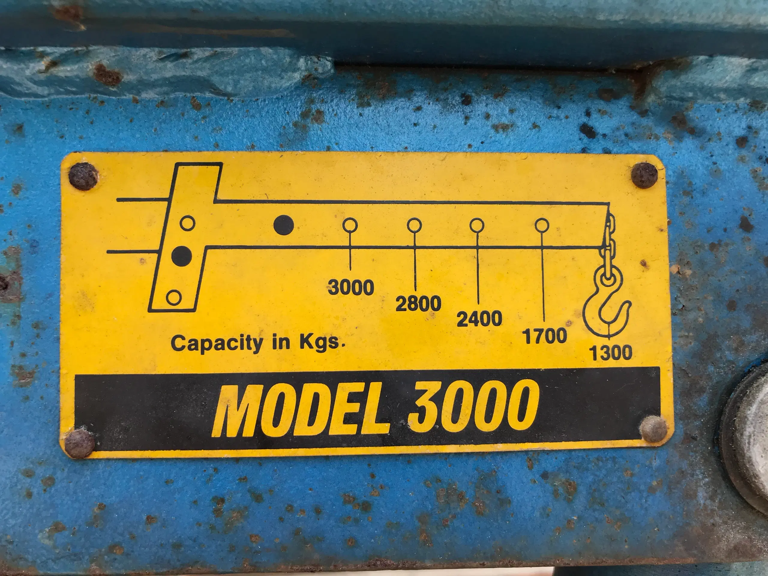 Værkstedskran (giraf) 3000 kg