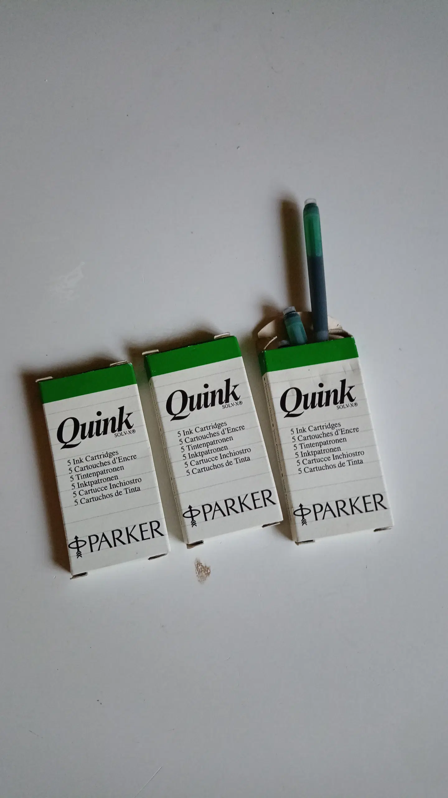 Quink Parker Farvepatroner Grøn