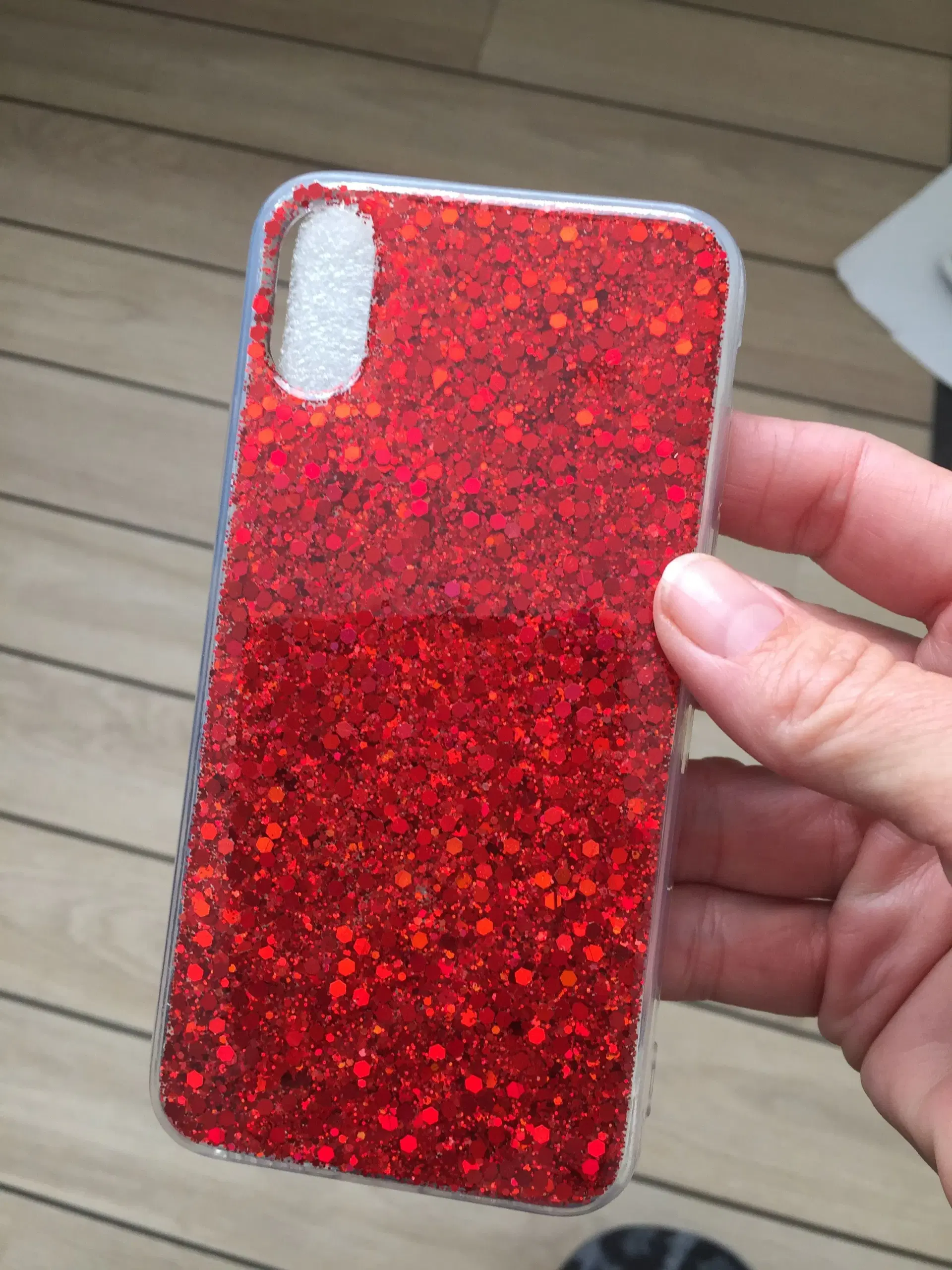 Glimmer silikone cover til iPhone X XS