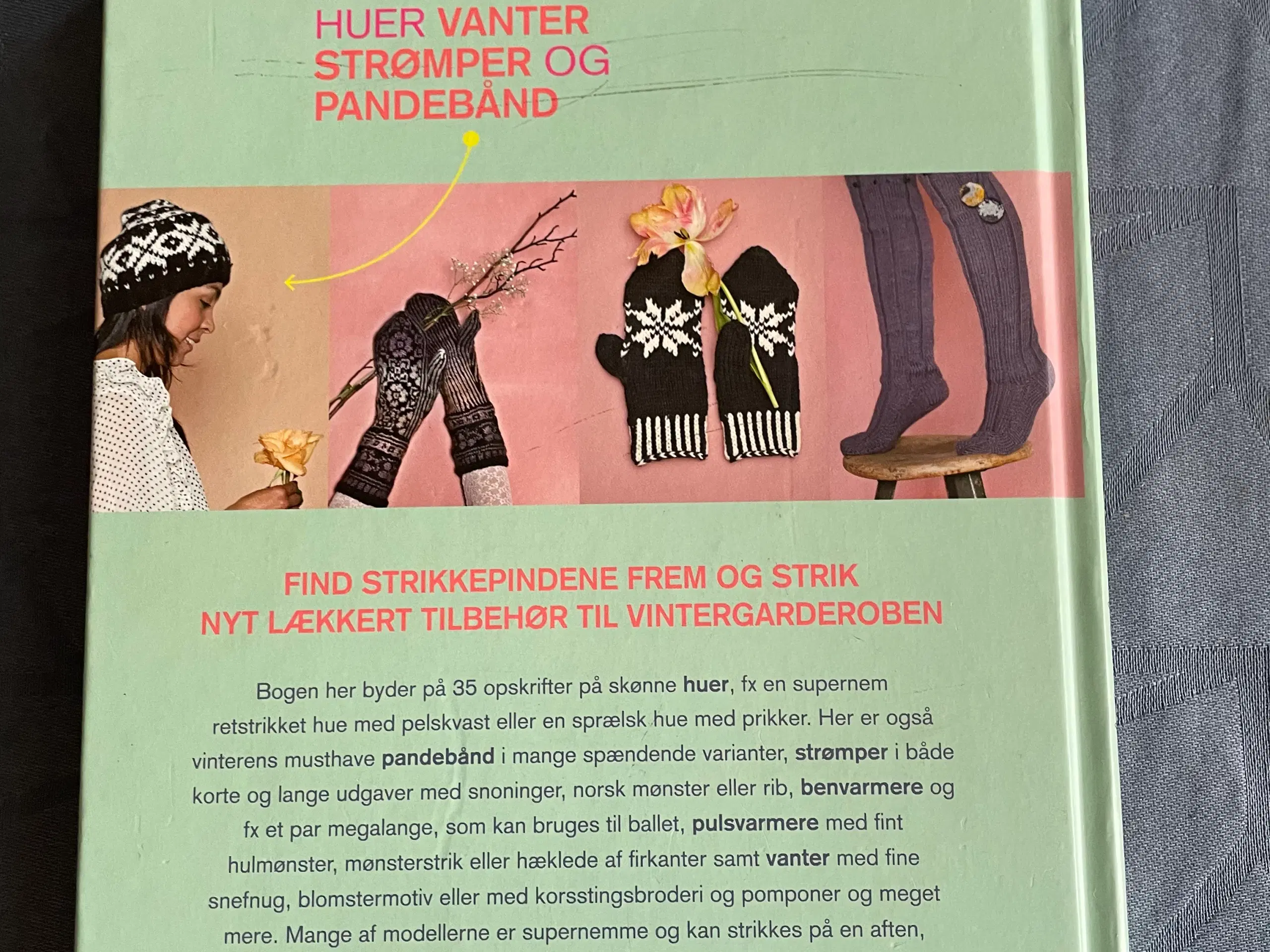 Strik huer vanter strømper pandebånd