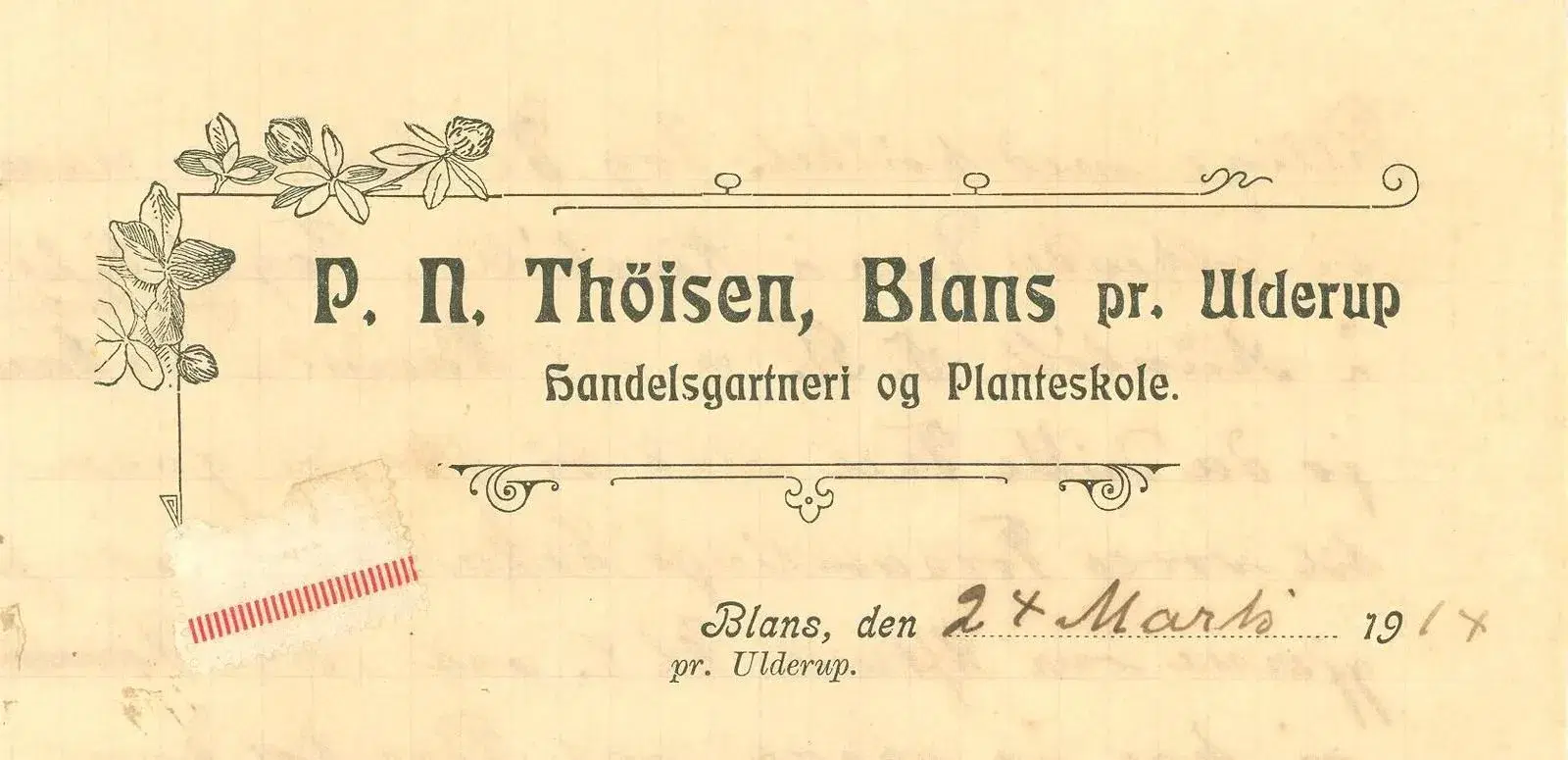 Blans pr Ulderup 1914