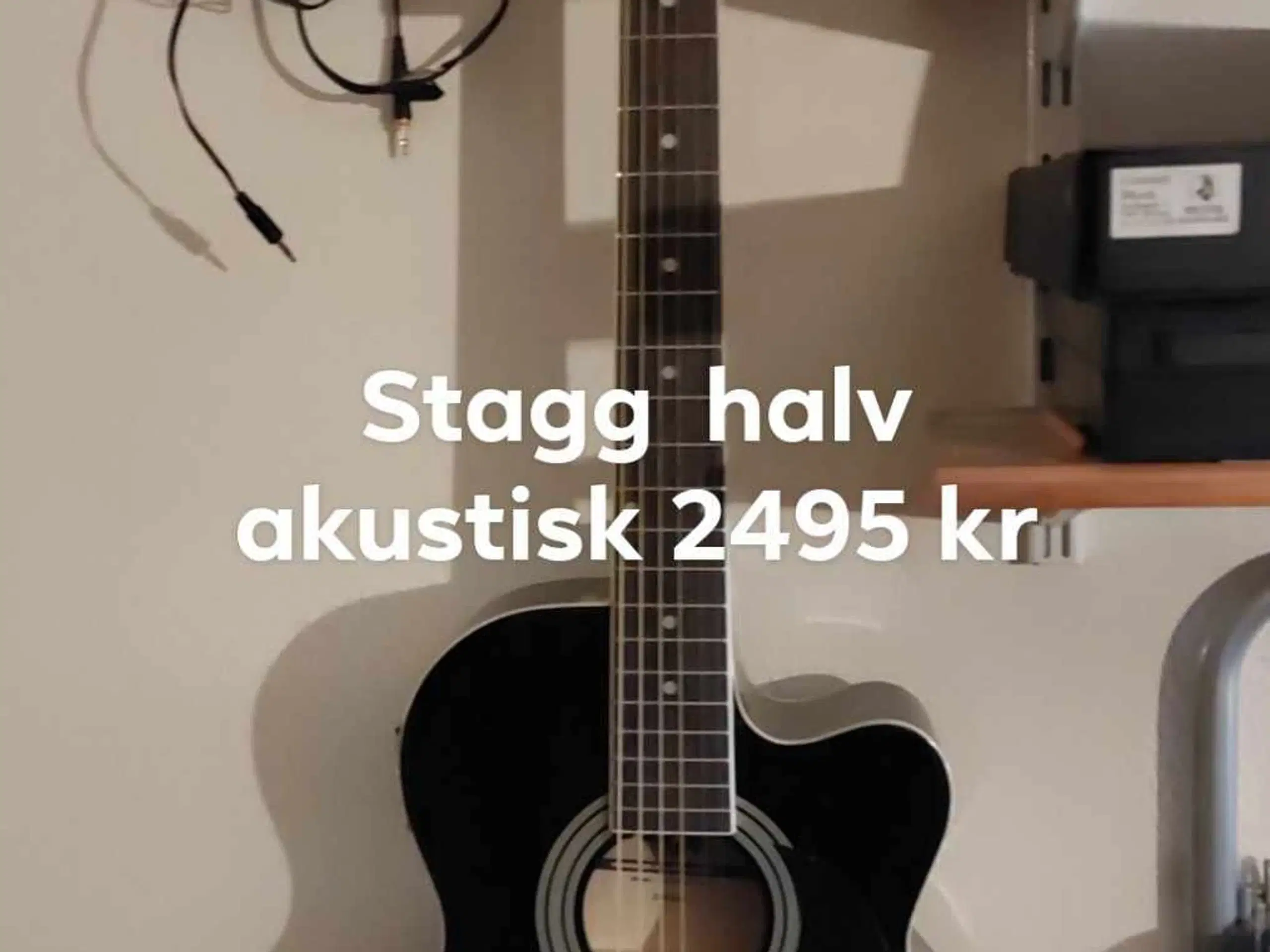 Halvakustisk Stagg SA20ACE BLK