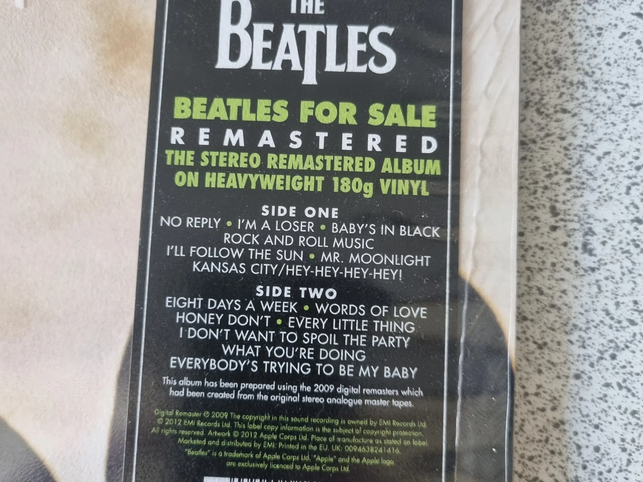 The Beatles for sale