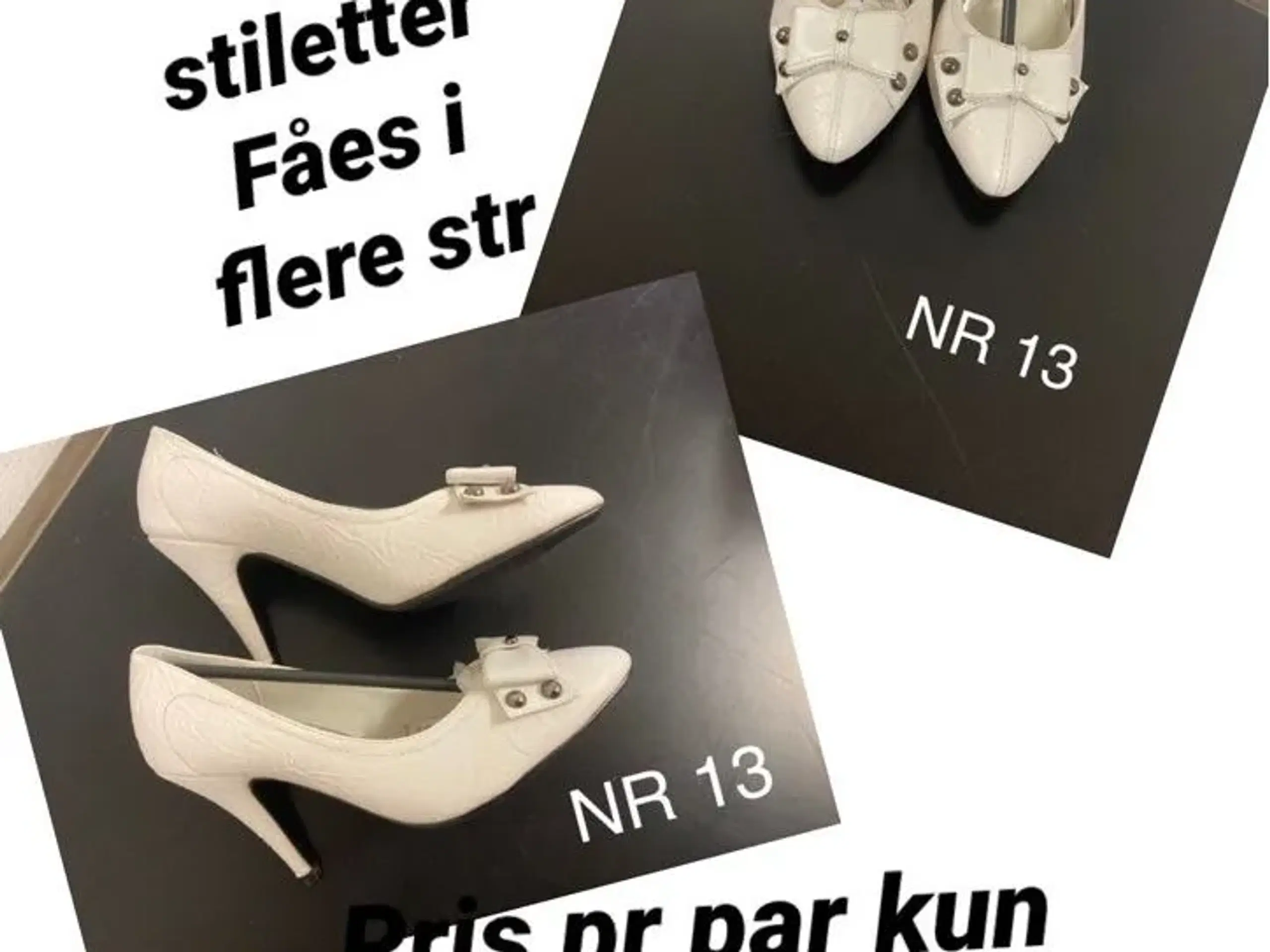 Nye dame stiletter fåes i flere str