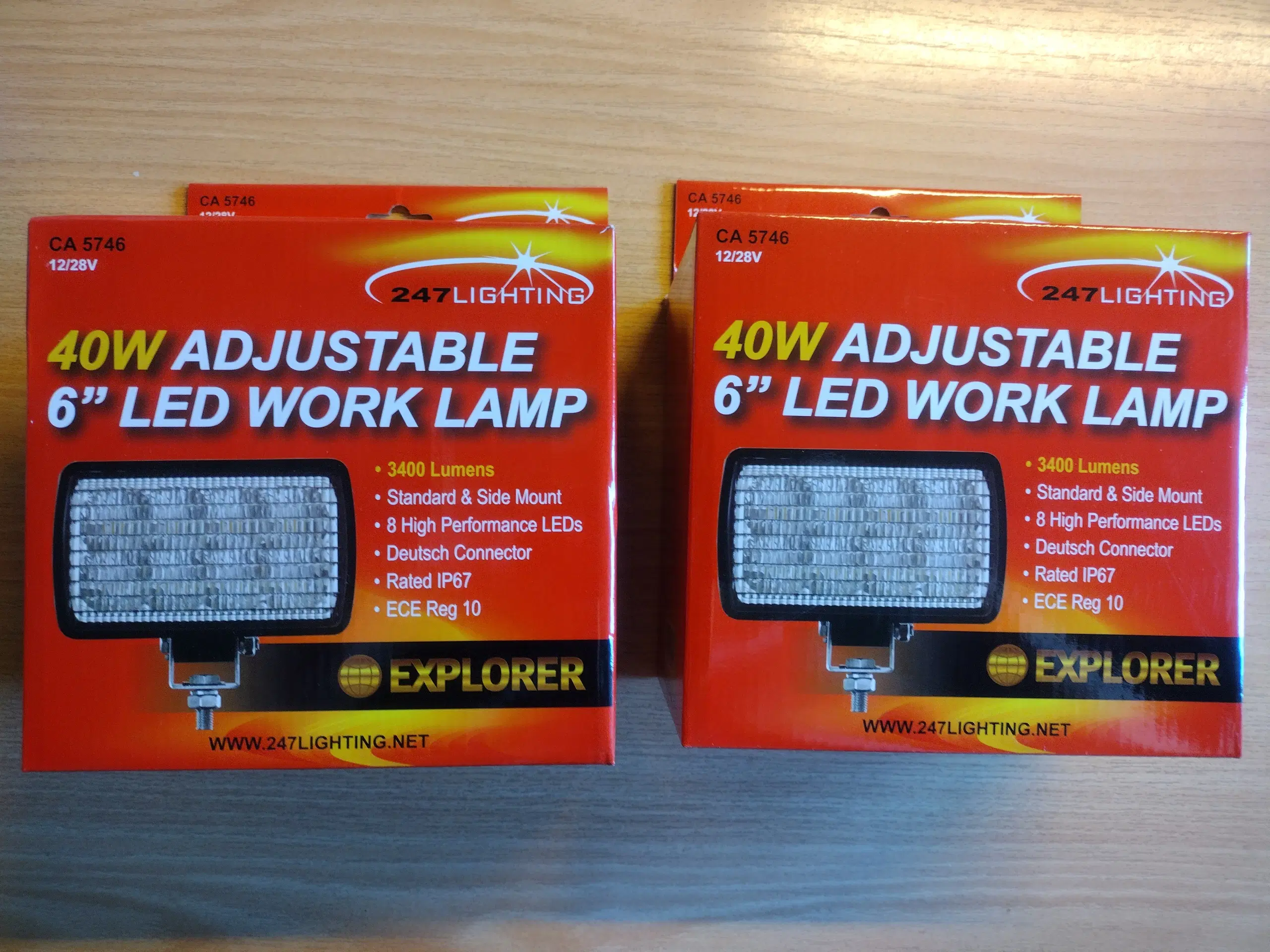 40W LED arbejdslamper 12-28V