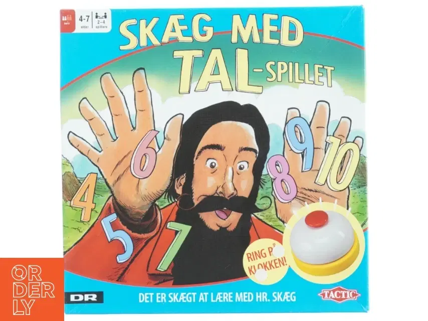 Skæg med Tal-spillet fra DR (str 25 x 6 cm)