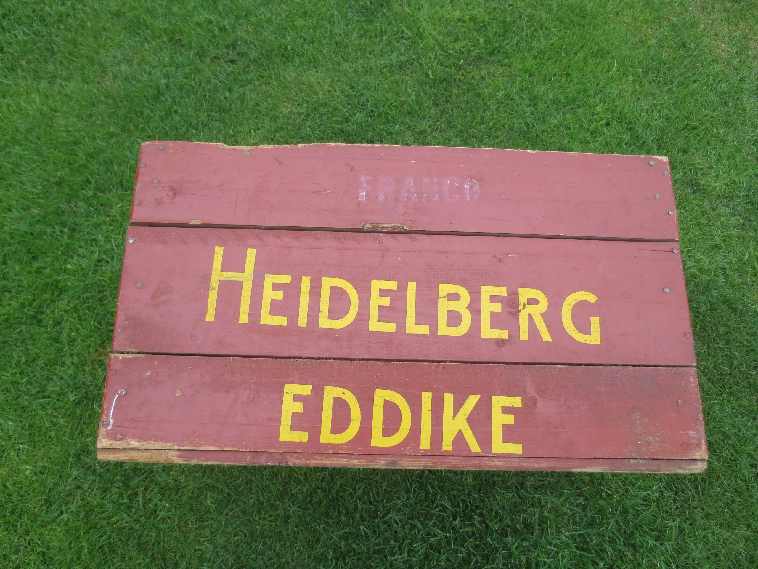 1 stk Heidelberg Eddike Trækasse