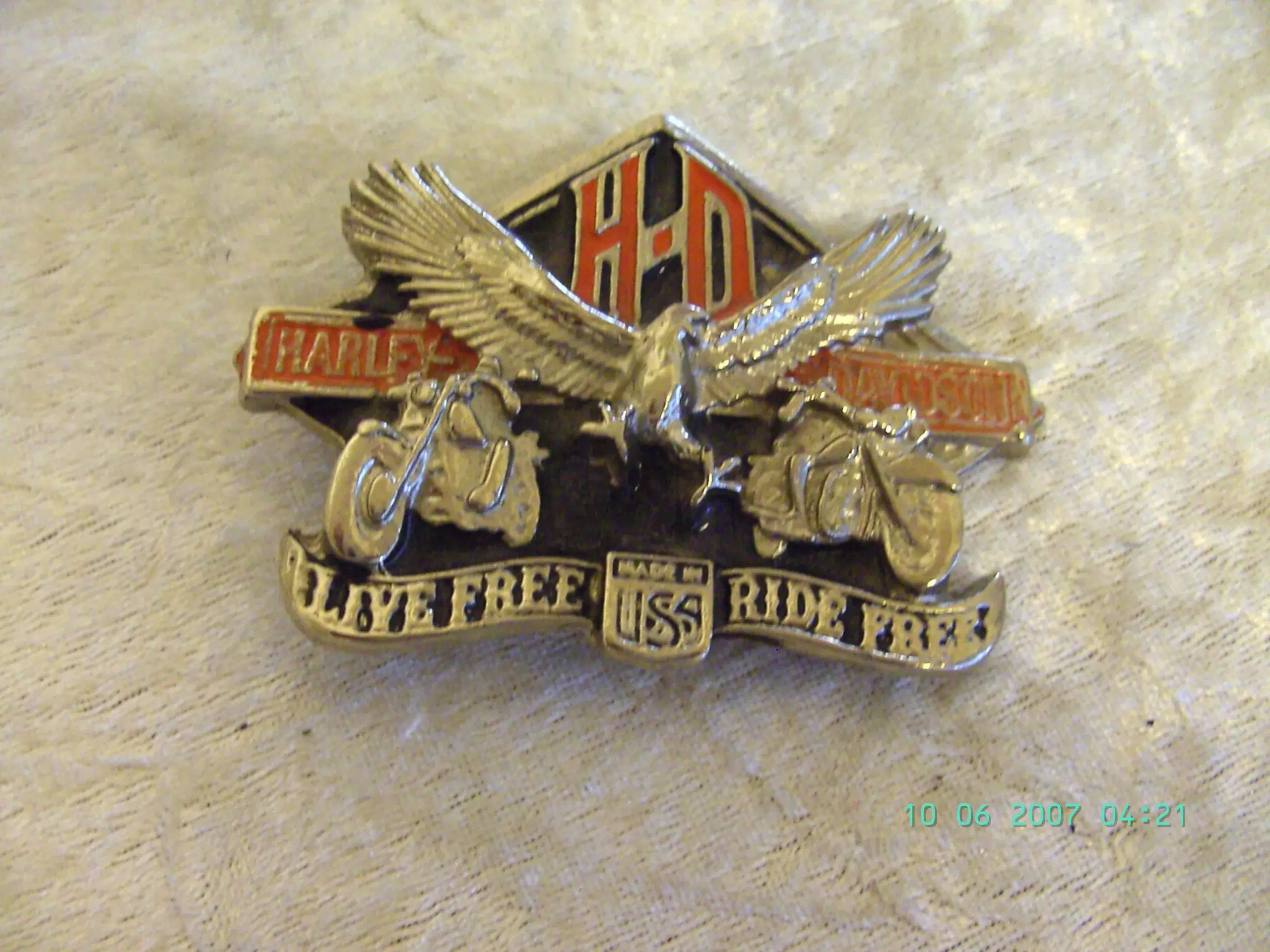 Original  HARLEY DAVIDSON  bæltespænder - fra USA