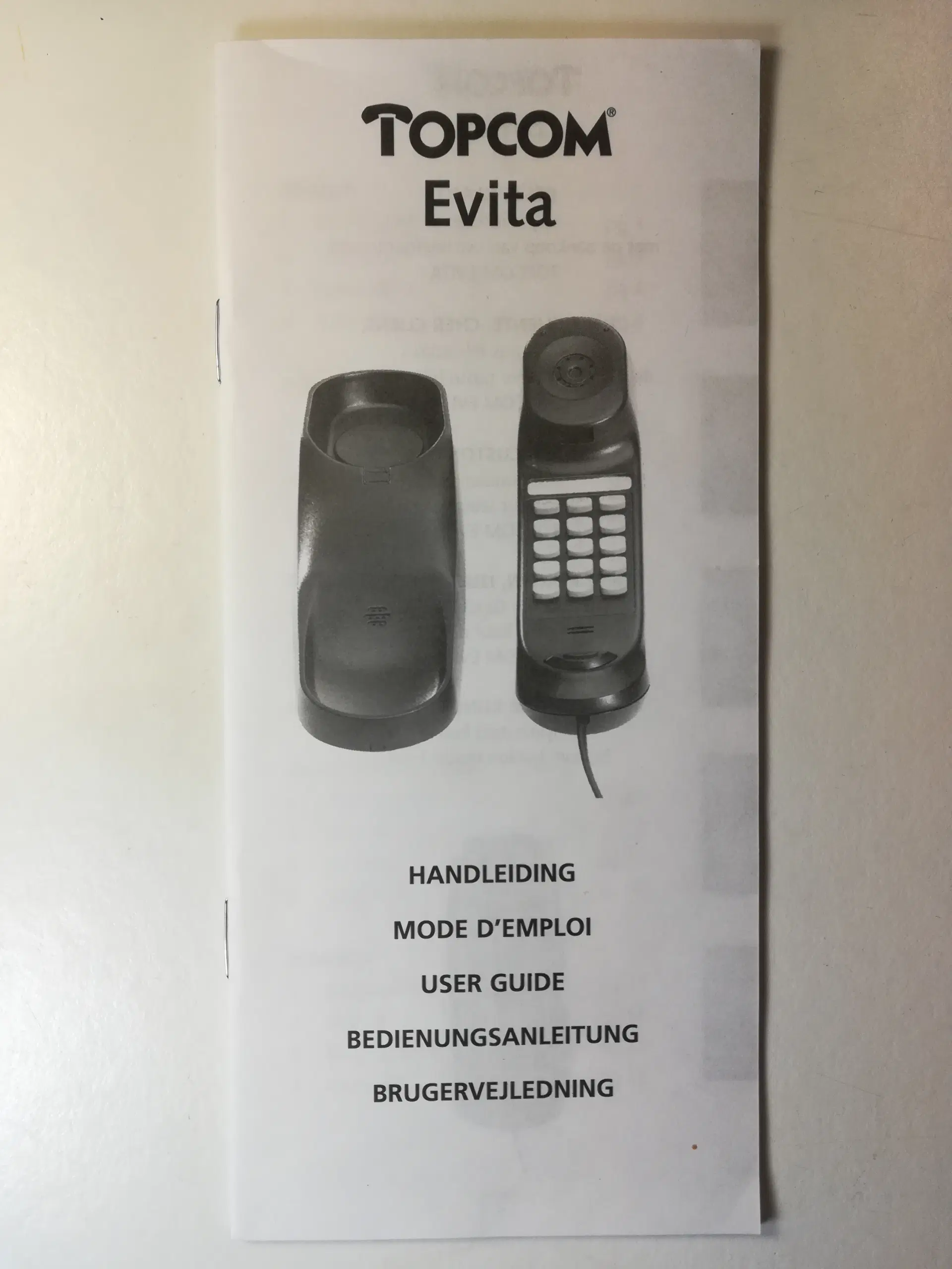 Topcom Evita fastnettelefon til væg eller bord