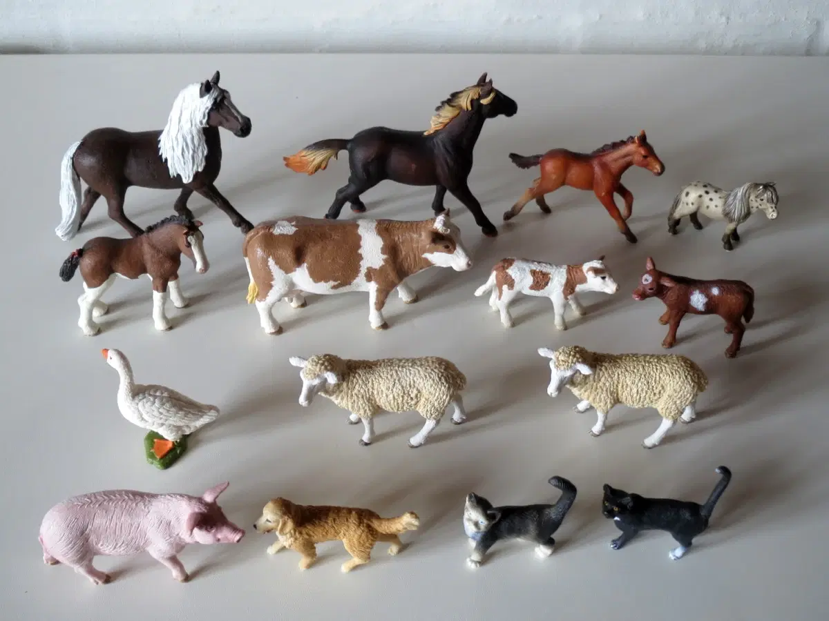 15 bondegårdsdyr Schleich