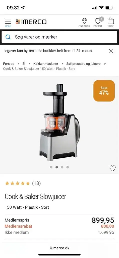 Cook & Baker slowjuicer