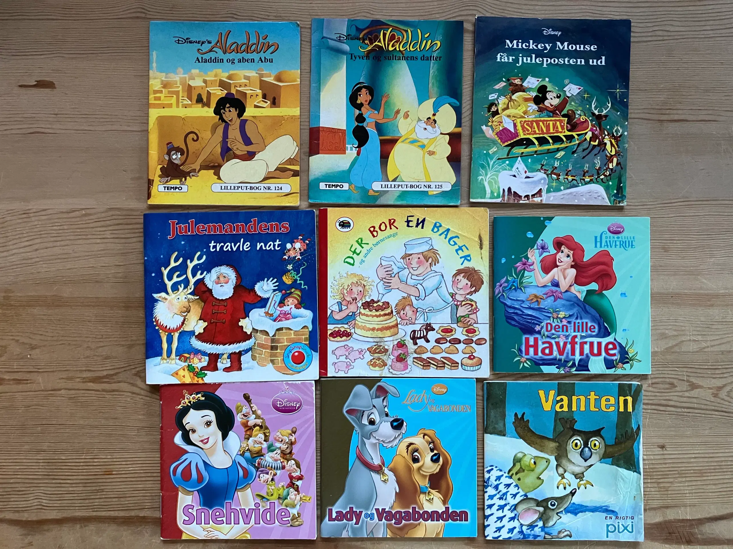 7 x 9 børnebøger Lilleput Disney mm