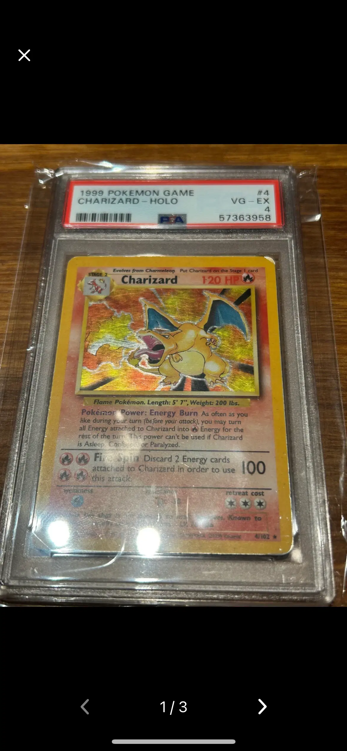 Pokemon charizard Psa