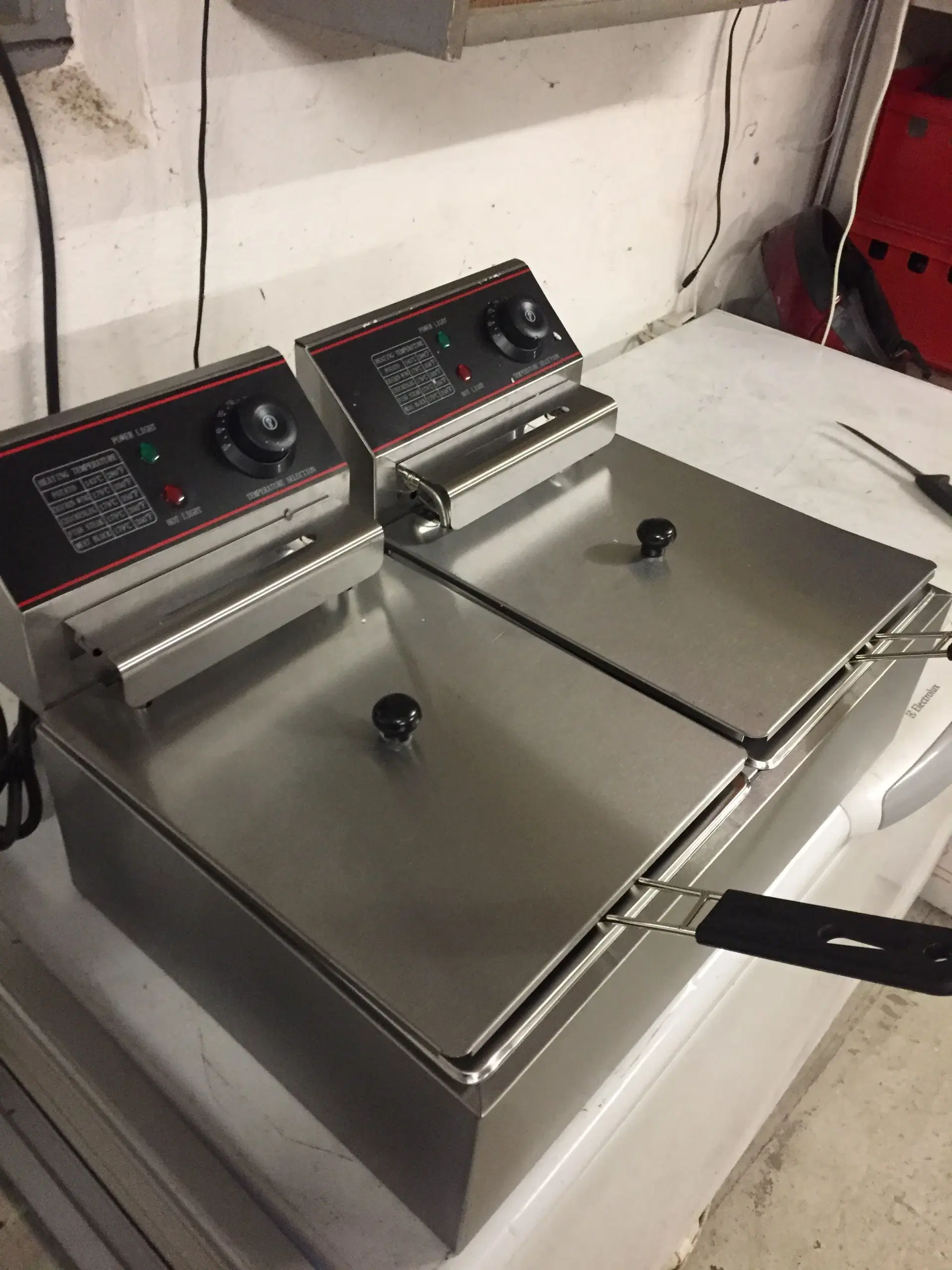 Dobbelt bord friture 2x2500 watt