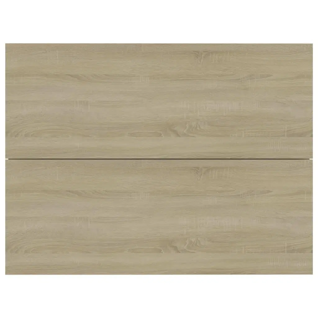 Sengeskabe 2 stk 40x30x30 cm spånplade sonoma-eg