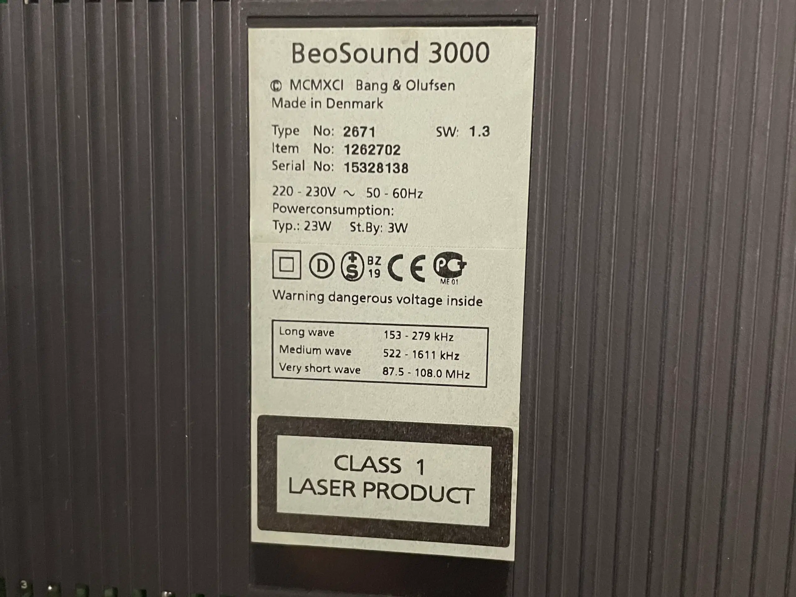 BO Beosound 3000