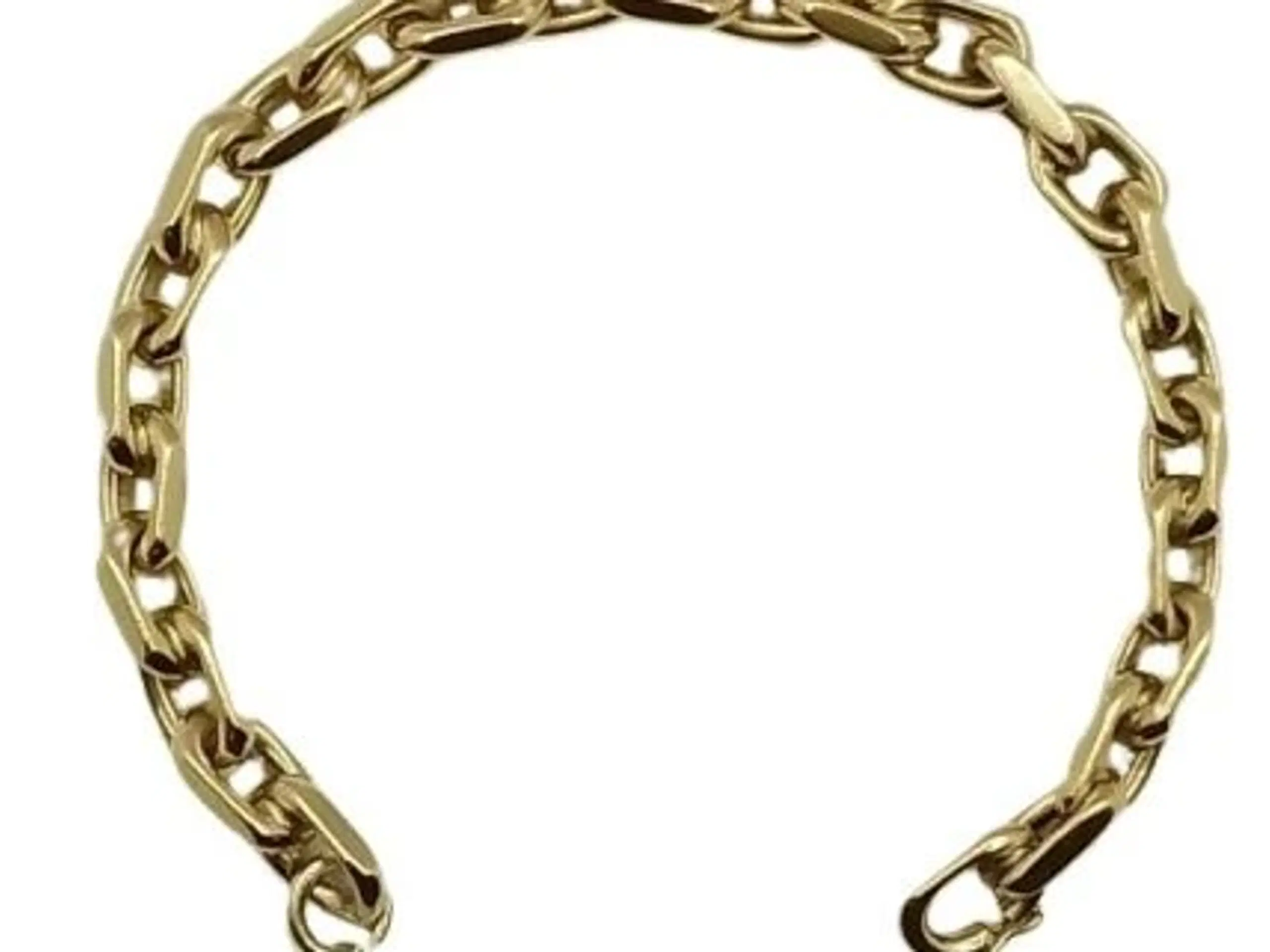 Armbånd Anker facet 14kt Guld