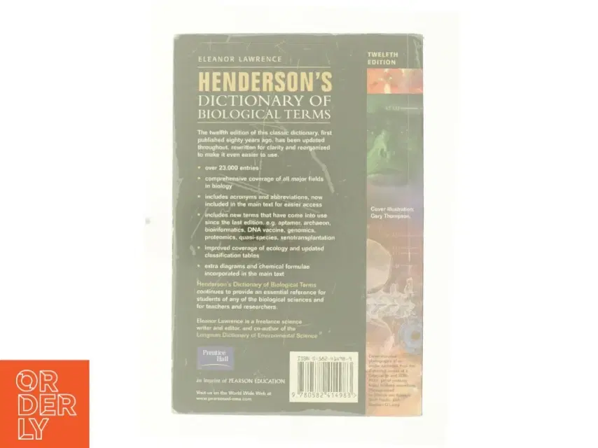 Henderson's Dictionary of Biological Terms af Eleanor Henderson I F Lawrence (Bog)