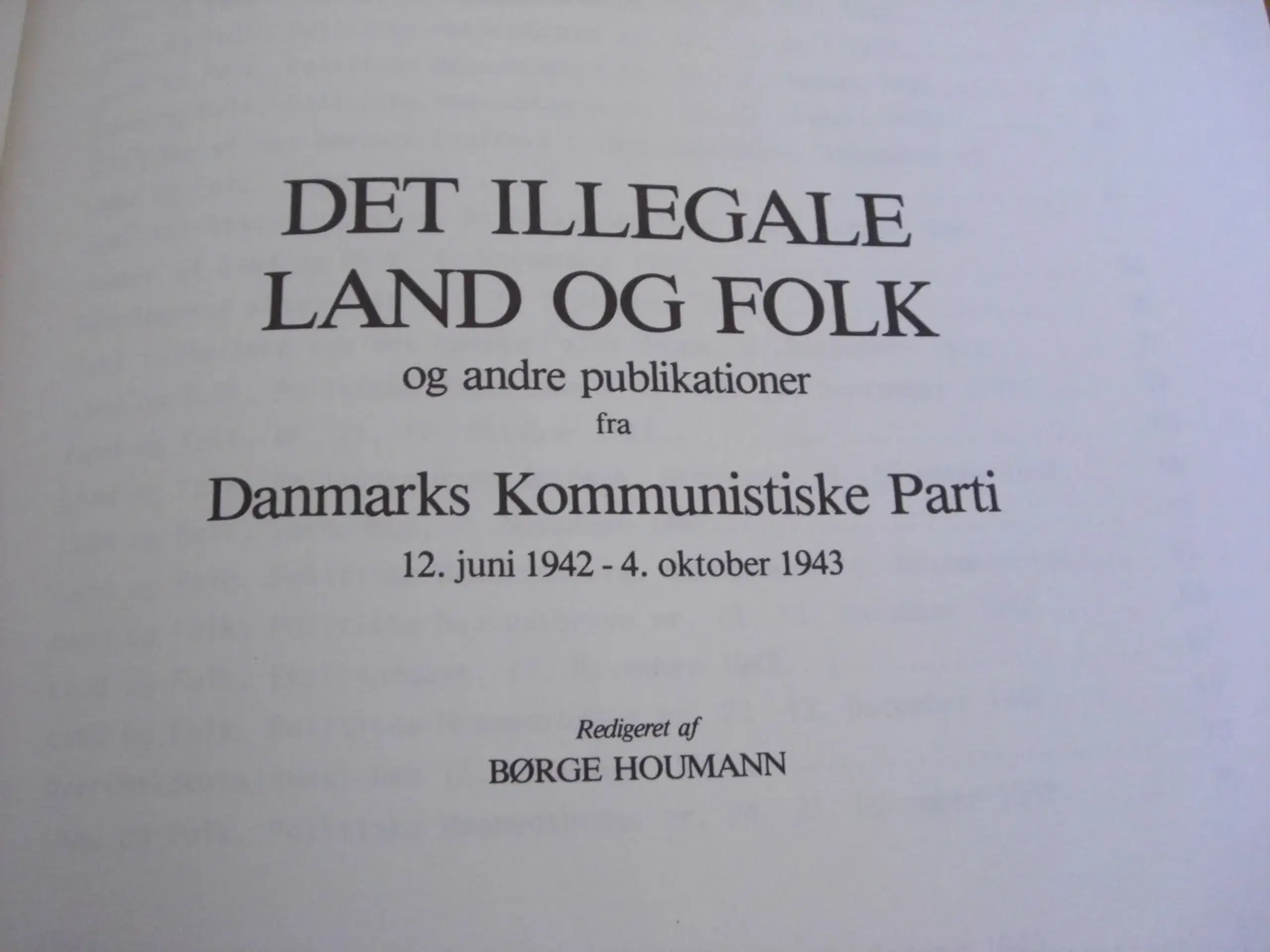 Det illegale land og folk bd 1-4