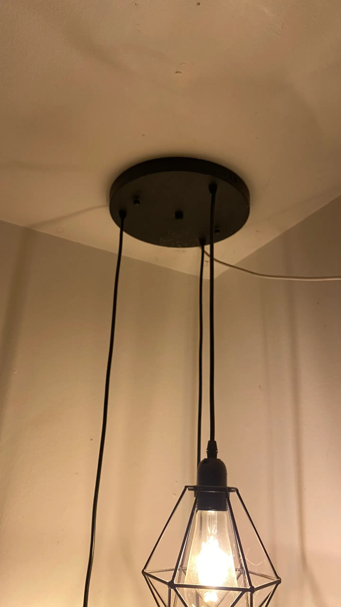 Loftslampe inkl 3 led pærer