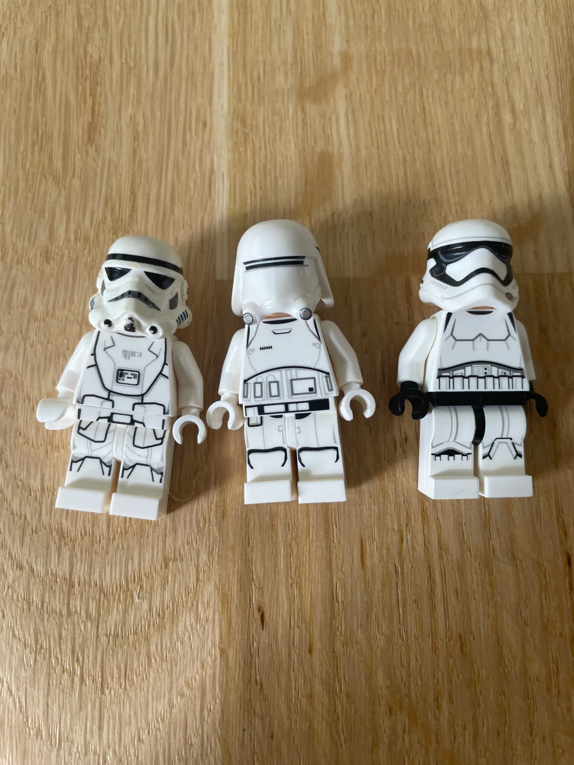 Star Wars Lego figurer 3 styk med hjelme