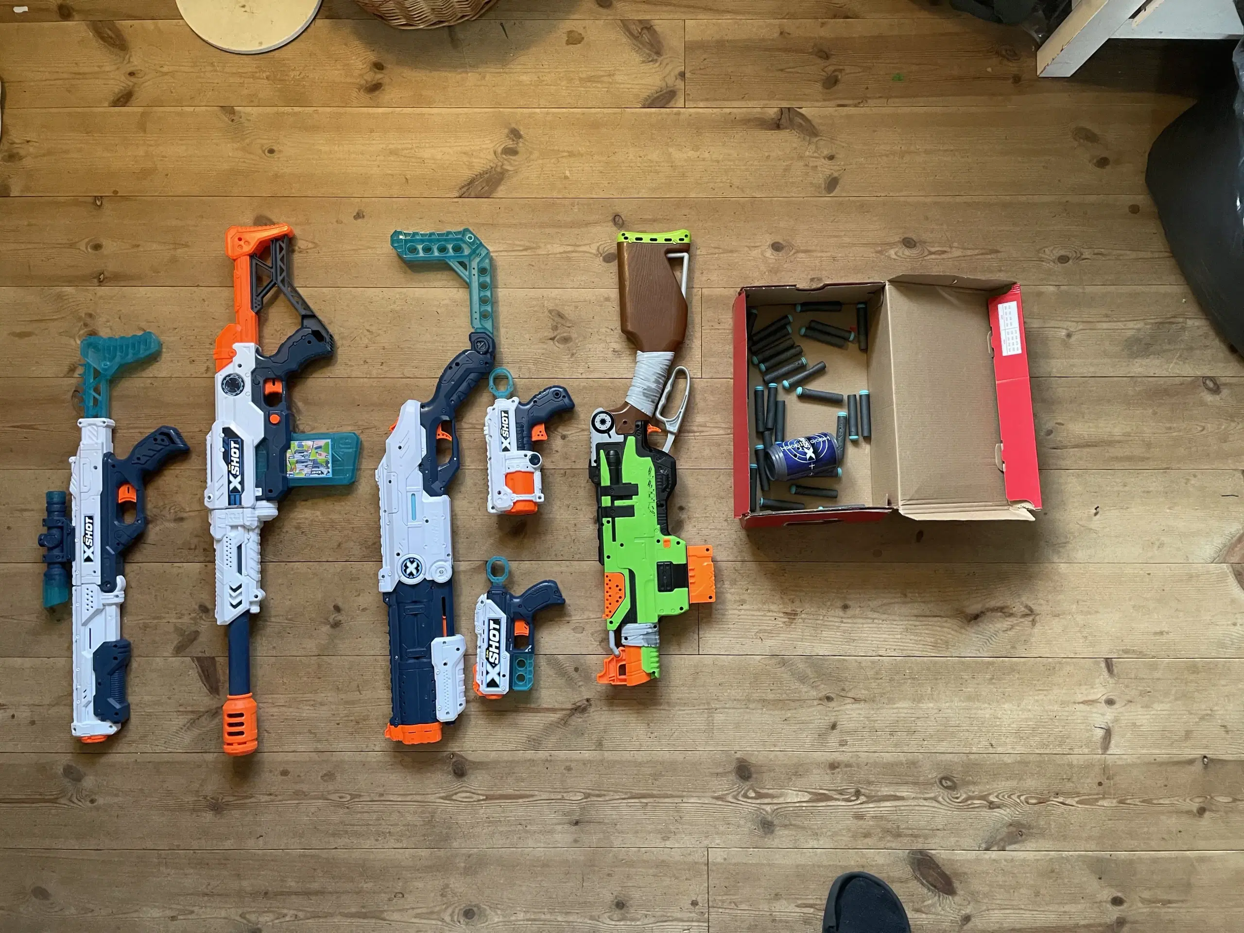 X-Shot og Nerf guns mm