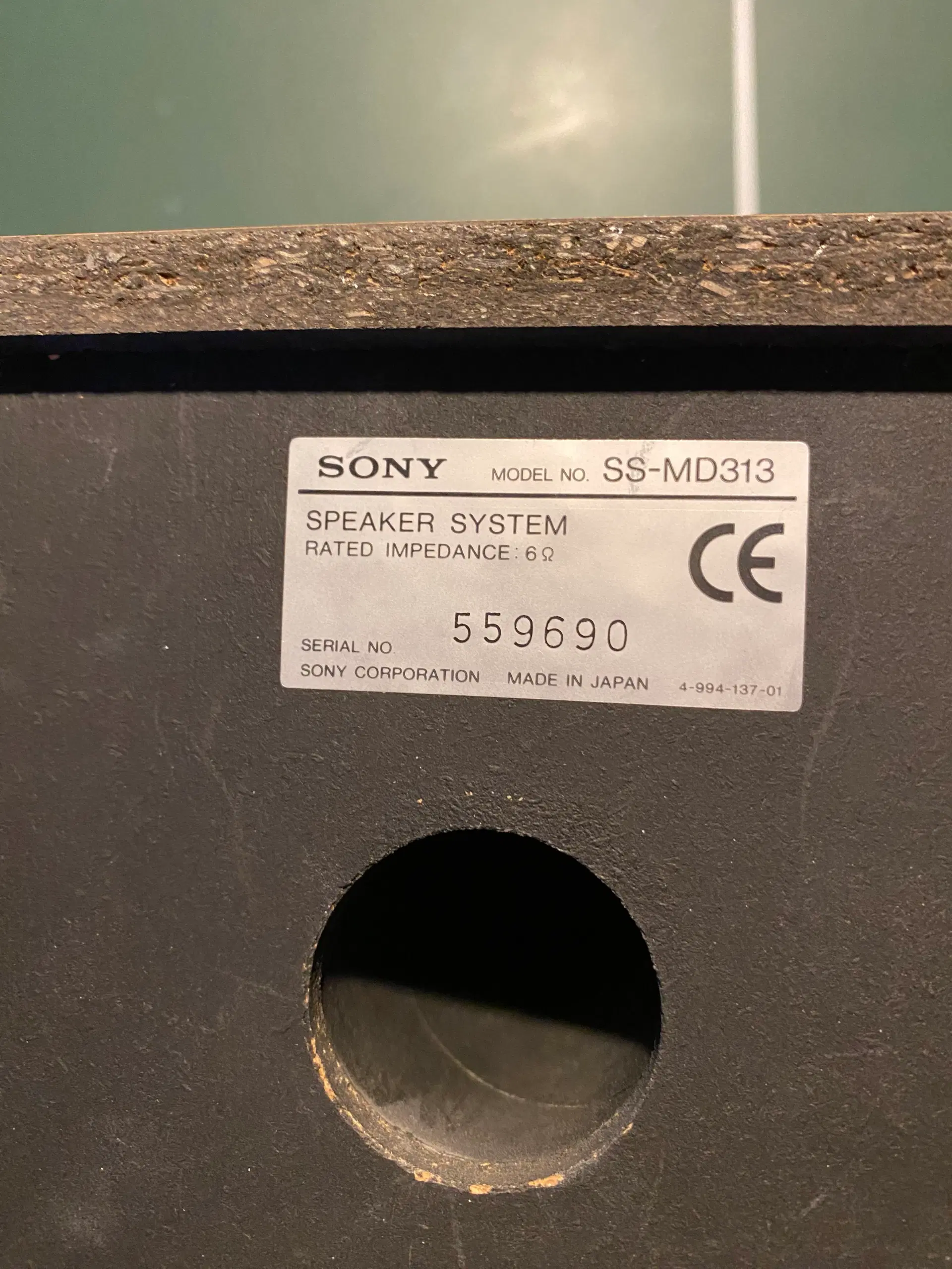 SONY Højttalere til SONY musikanlæg model SS-MD313