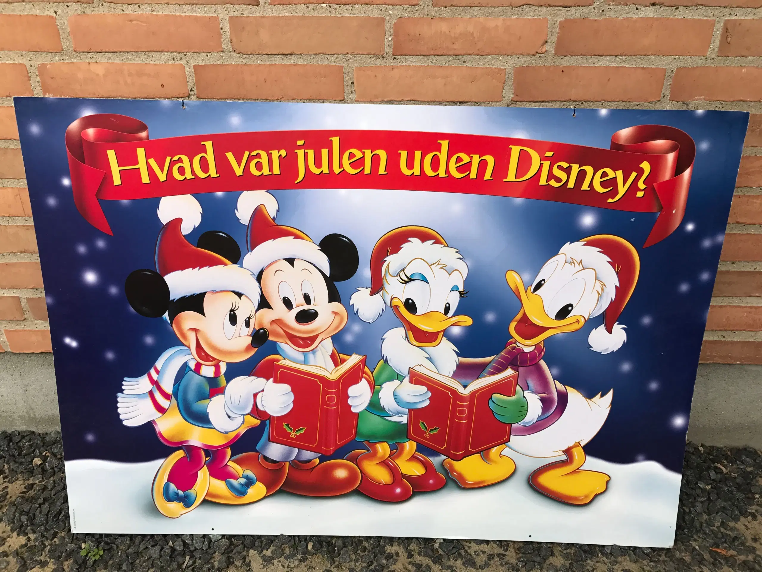 Stort Disney juleskilt