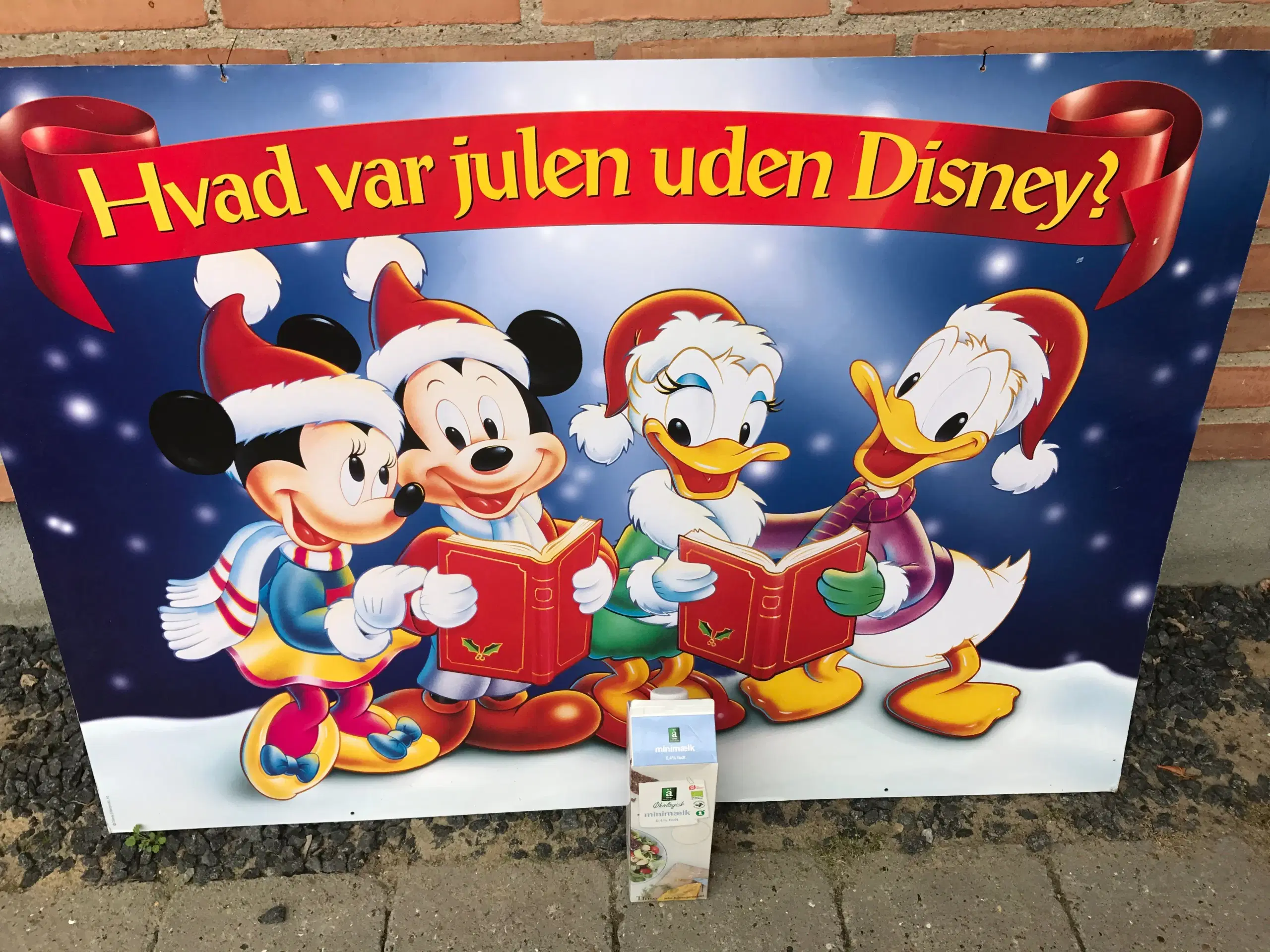 Stort Disney juleskilt