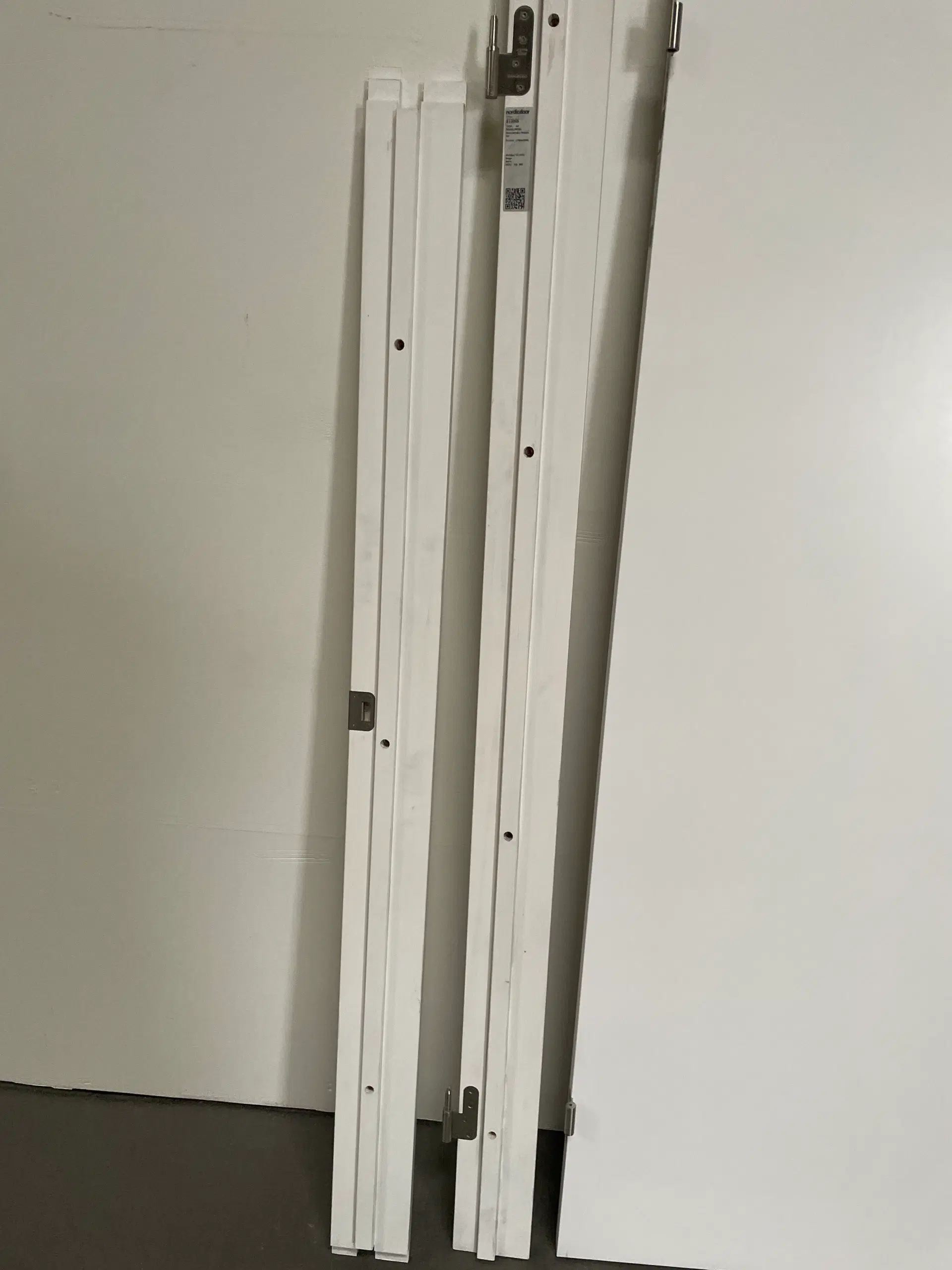 Nordicdoor massiv indvendig dobbelt dør melamin 1790x2090mm hvid