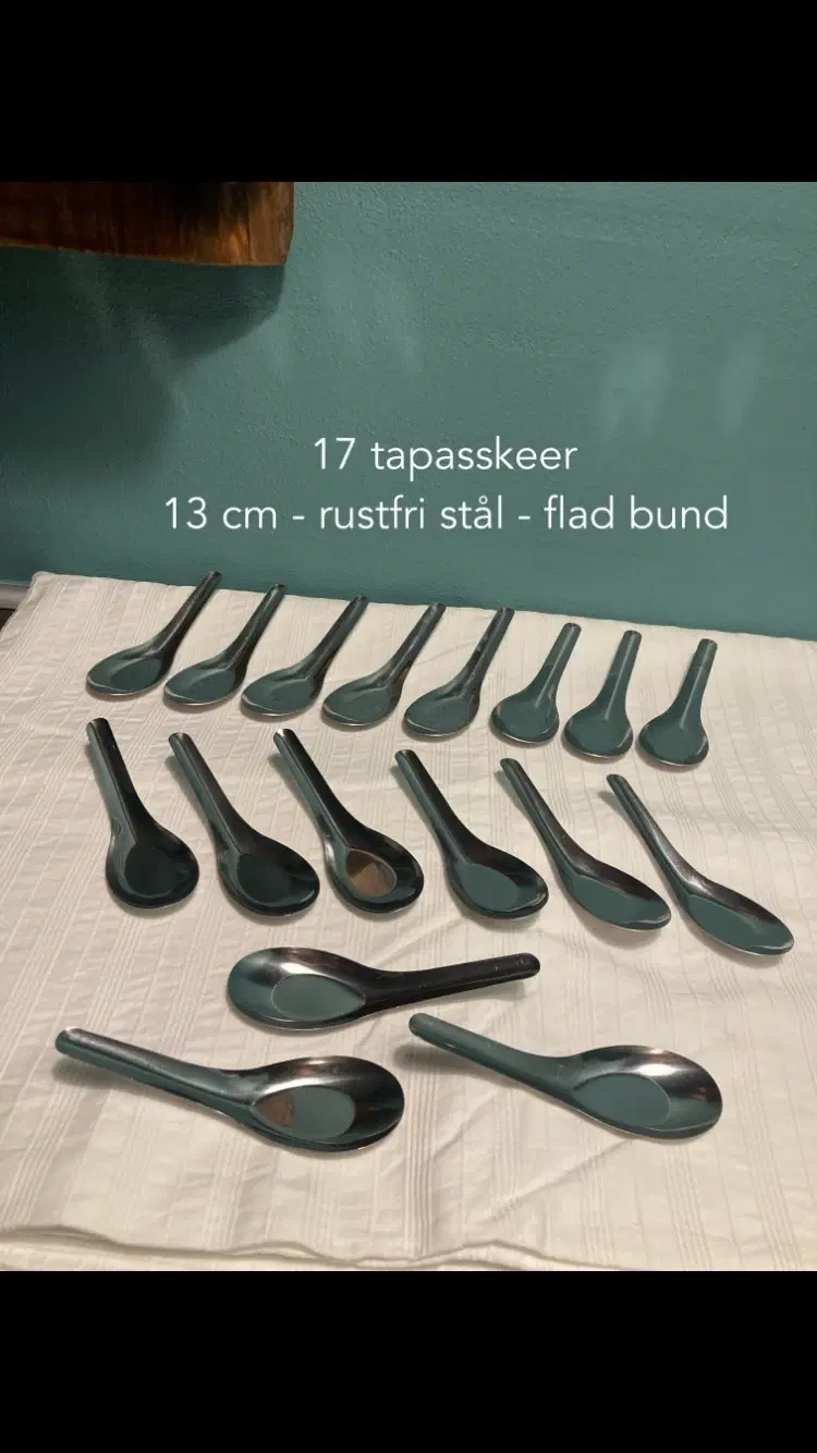 17 stk Tapasskeer / multiskeer - rustfri