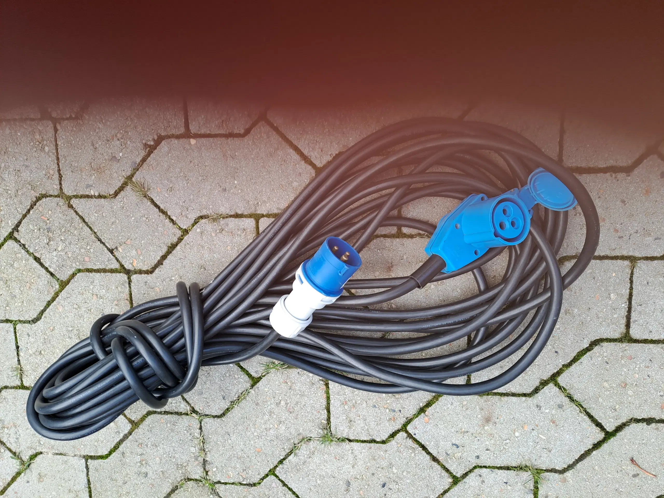 Camping El kabel / forlængerkabel str. 2,5 mm2