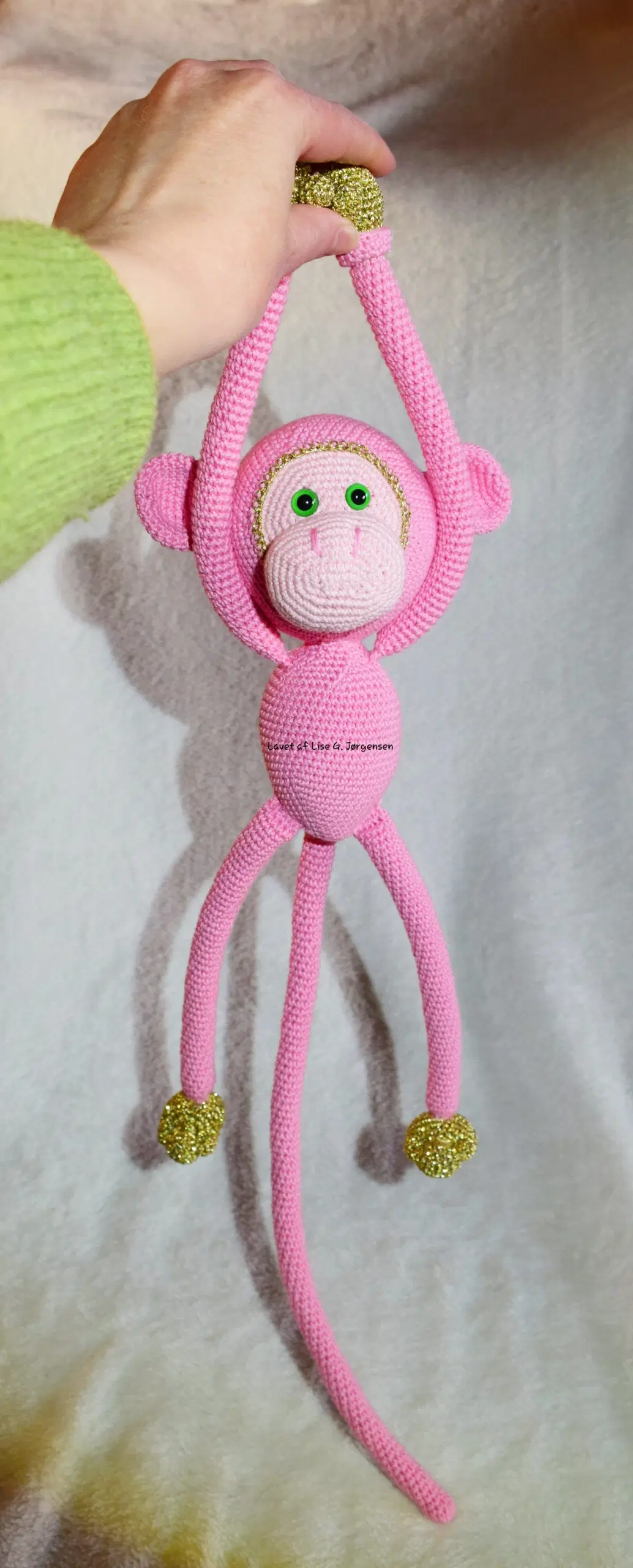 Hæklet Mike The Monkey abe 50 cm