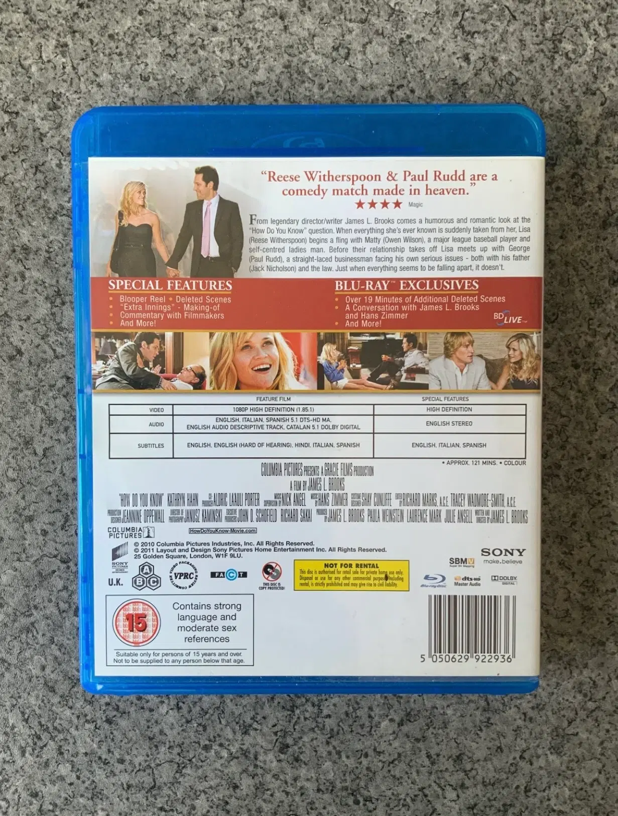 “How Do You Know” Blu-Ray film