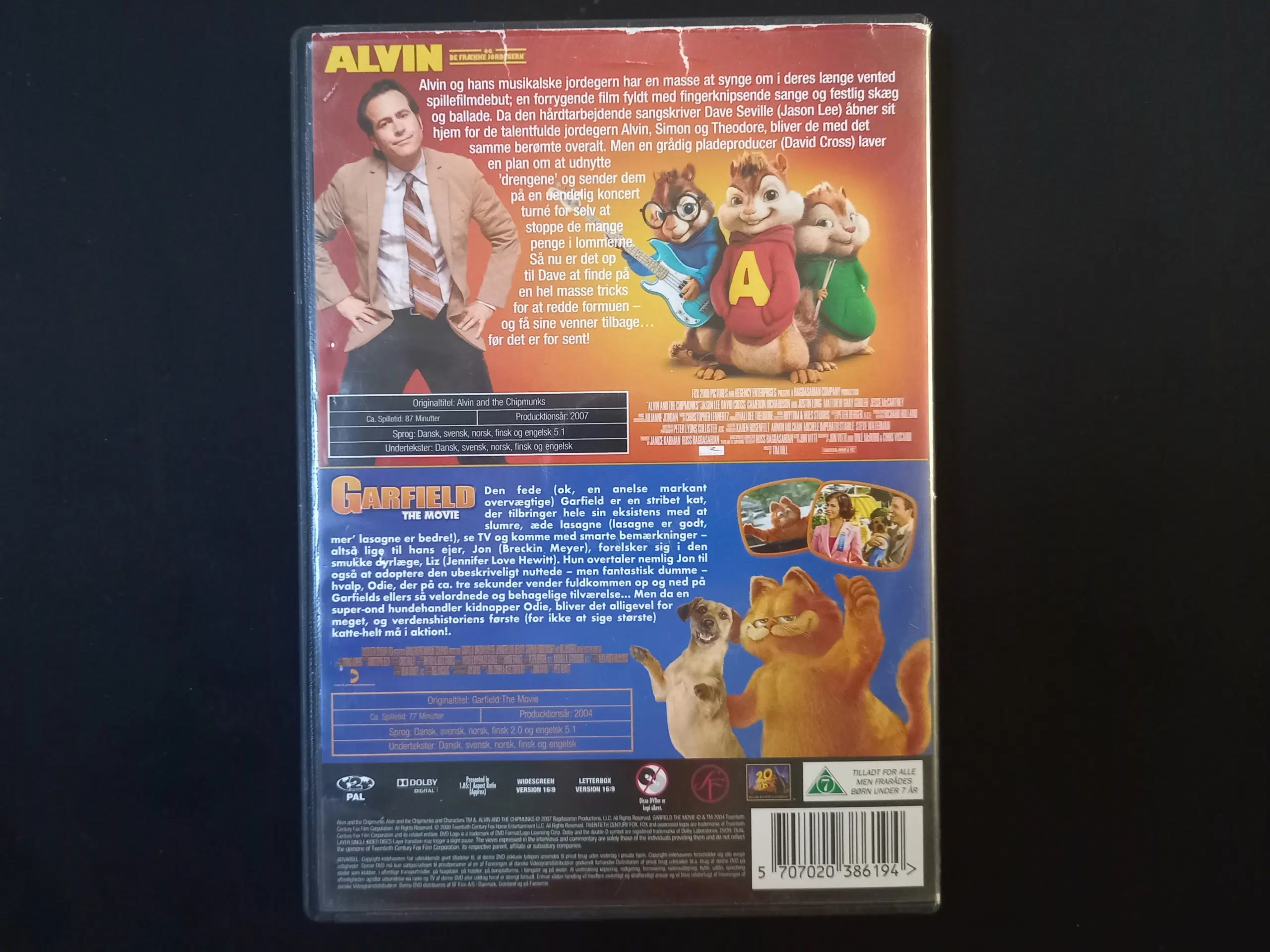 Alvin og de frække jordegern Garfield the movie