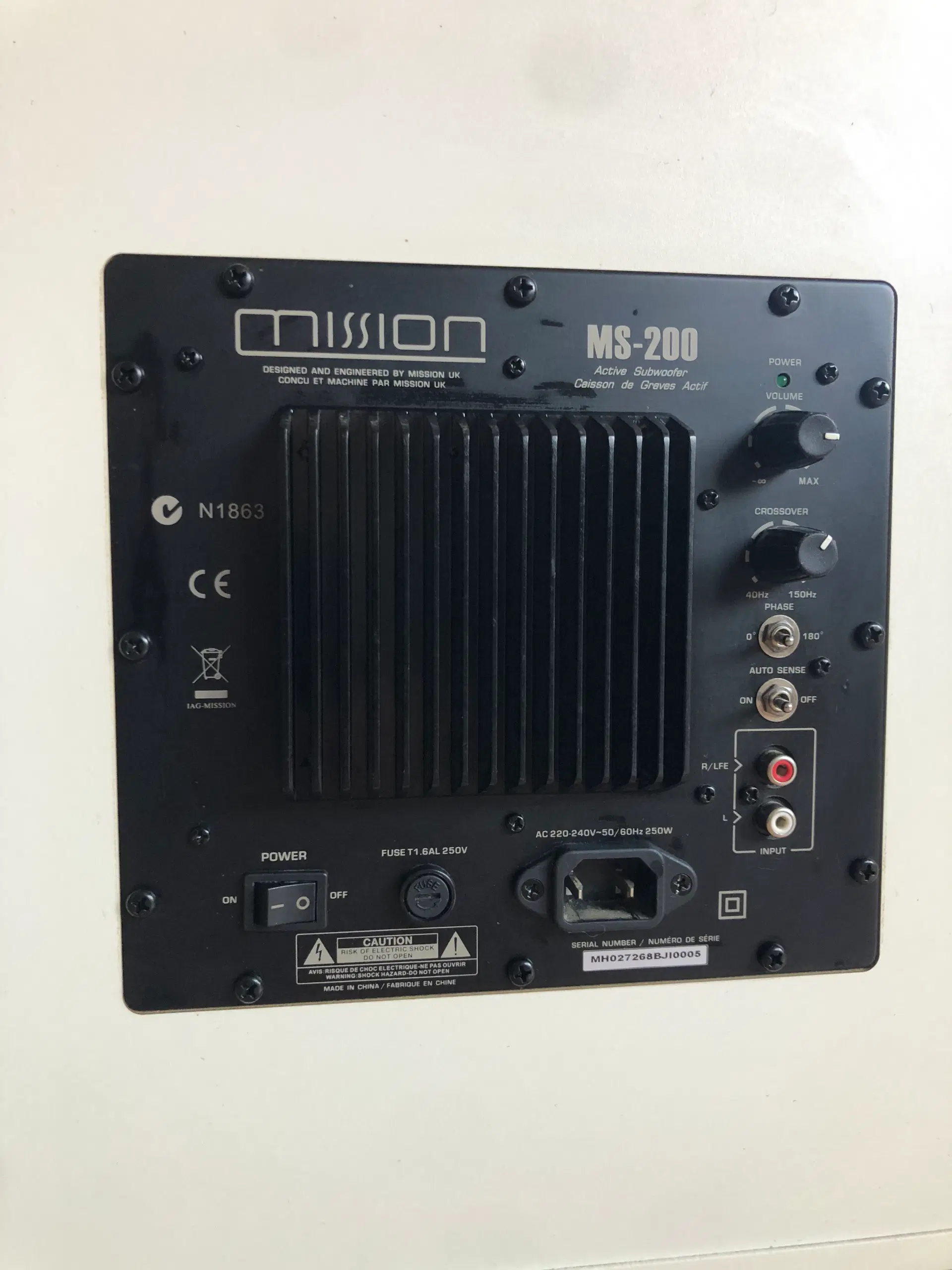 Aktiv subwoofer MISSION MS-200