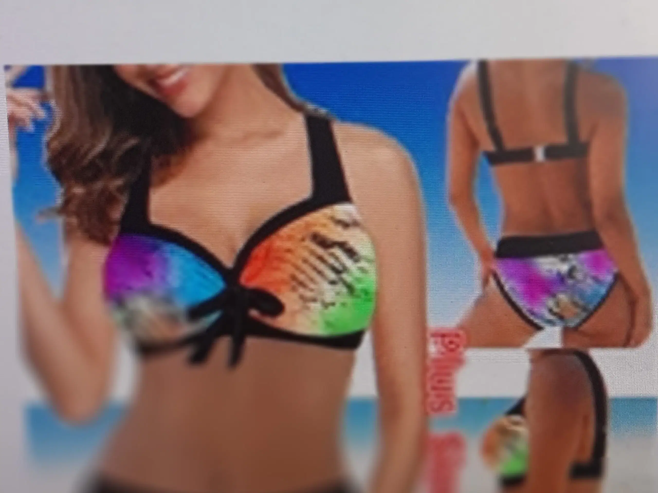 Bikini i neon farver Størrelse medium