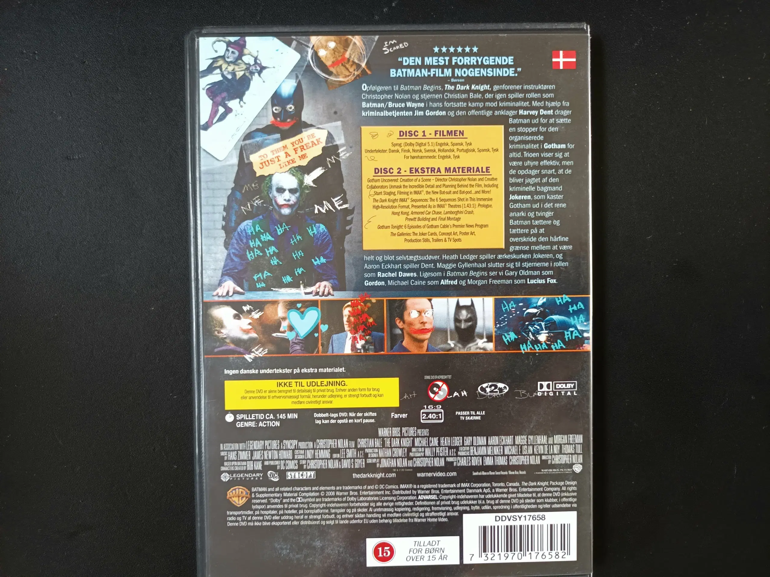 Batman The Dark Night Dobbelt dvd