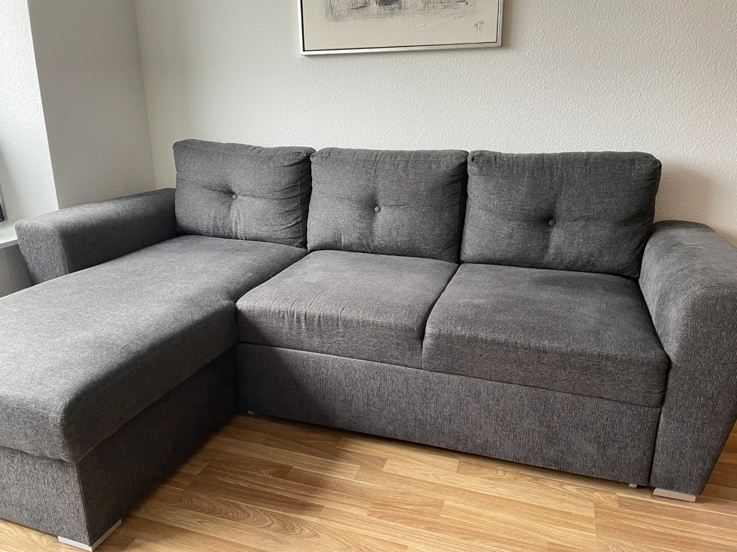 Sovesofa med chaiselong