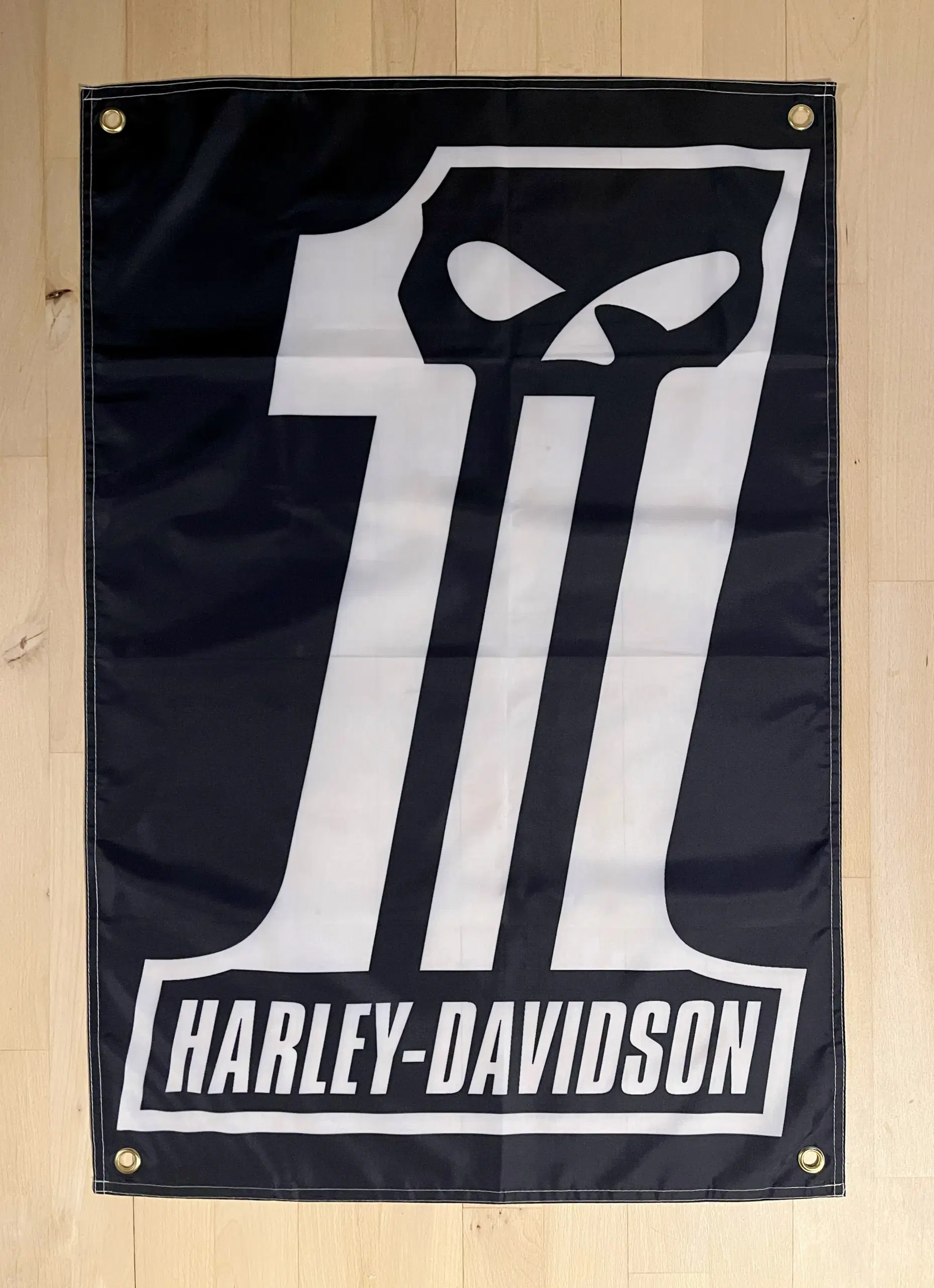 Flag med Harley-Davidson sort #1