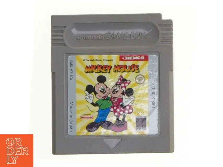 Game Boy spil - Mickey Mouse fra Nintendo (str 6 cm)