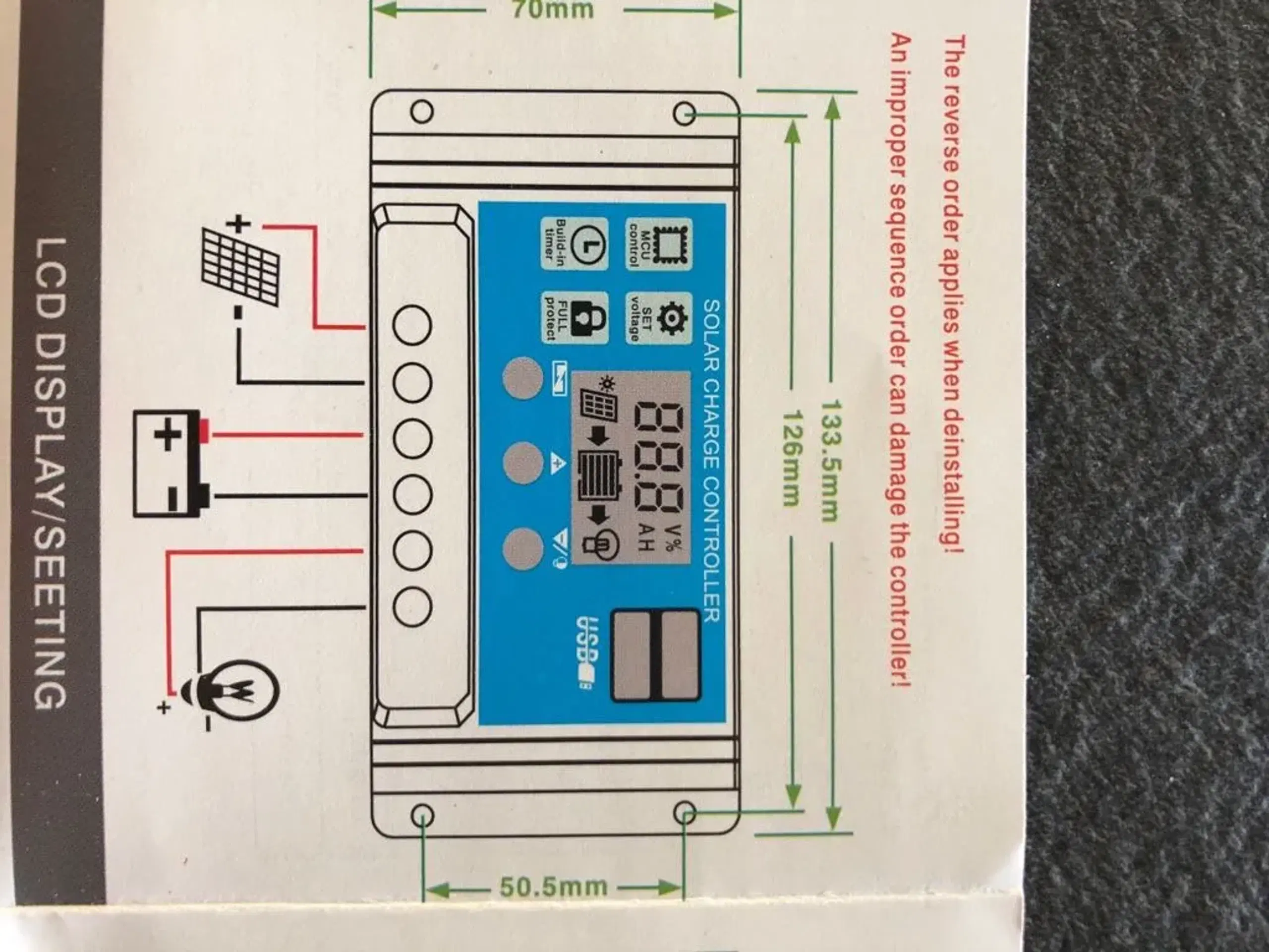 30A solcelleregulator ny