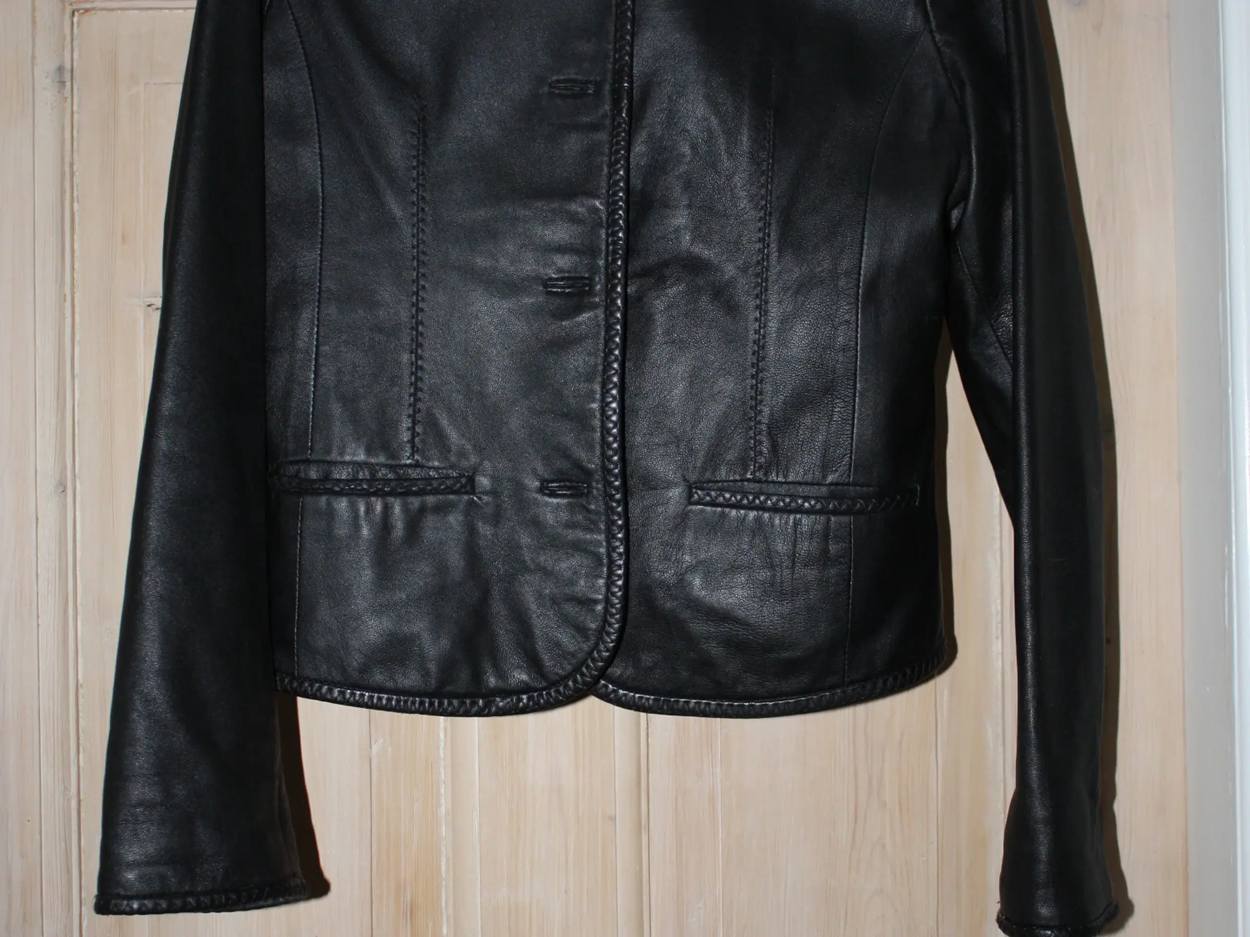 Broch leather str 38 skind jakke