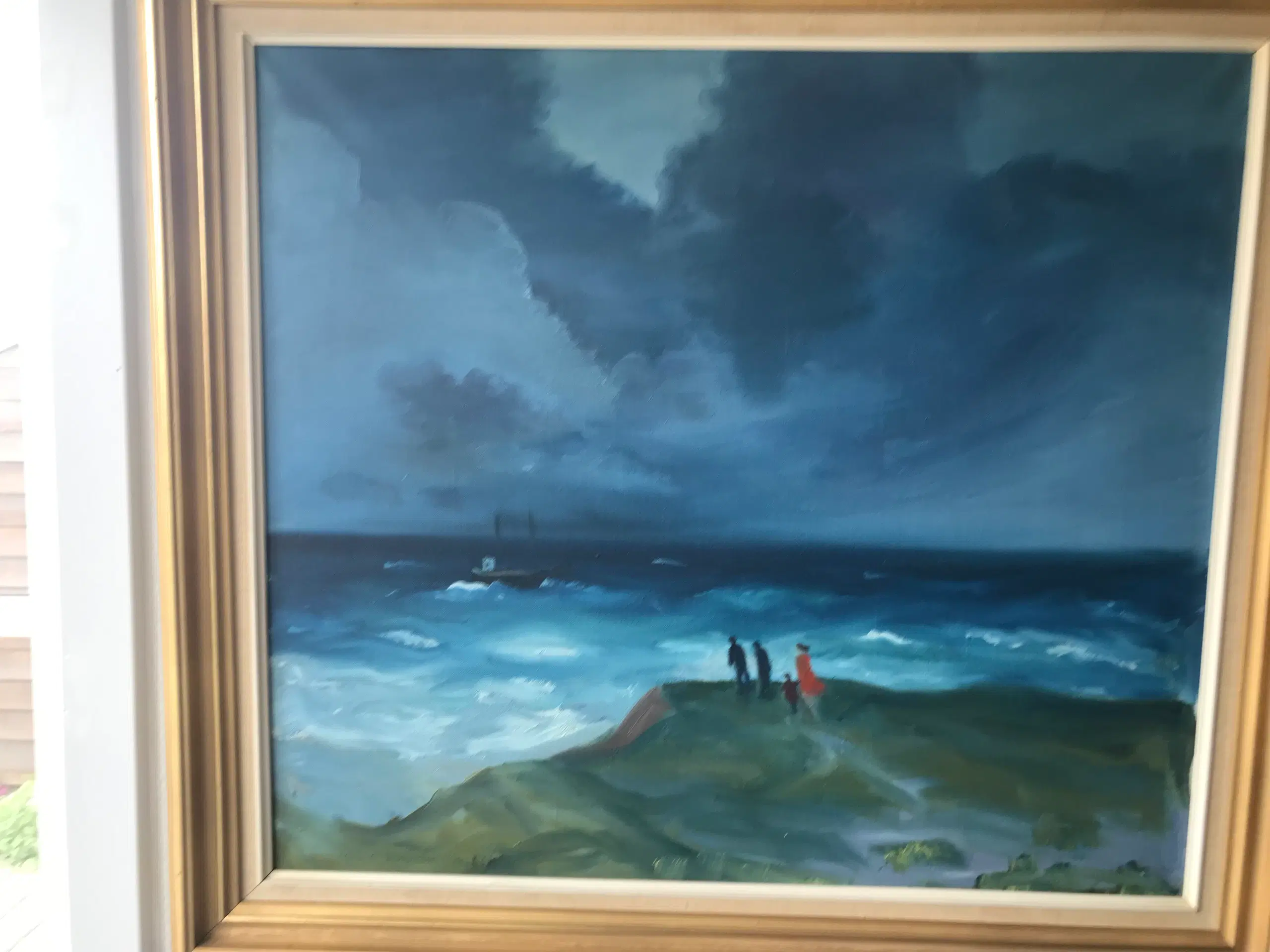 "Storm ved Havet med Skib" - Knud Kristensen